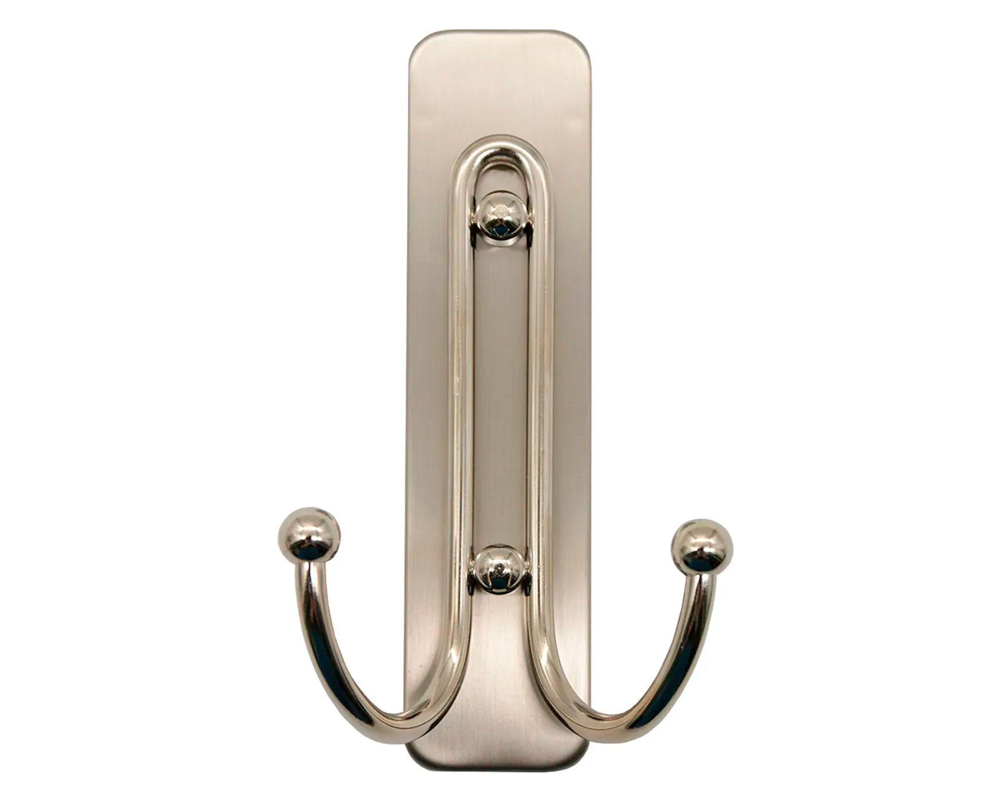 Gancho para baño doble Grande níquel satinado Command-7