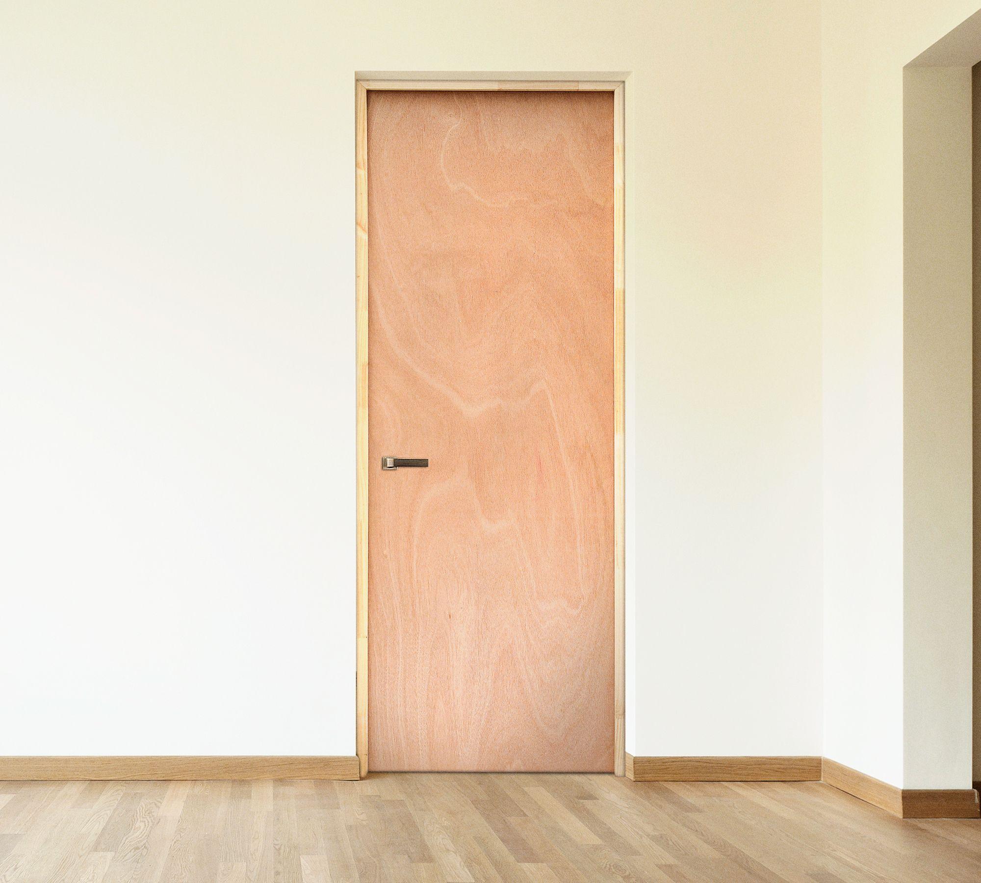 Puerta Interior Terciado 70x200 cm Igal Precolgada cm Igal izquierda con perforación.-0