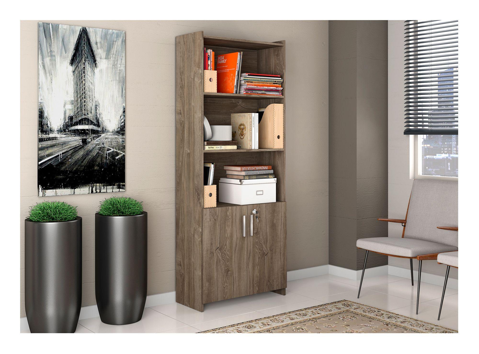 Librero Chicago canela Home Mobili-3