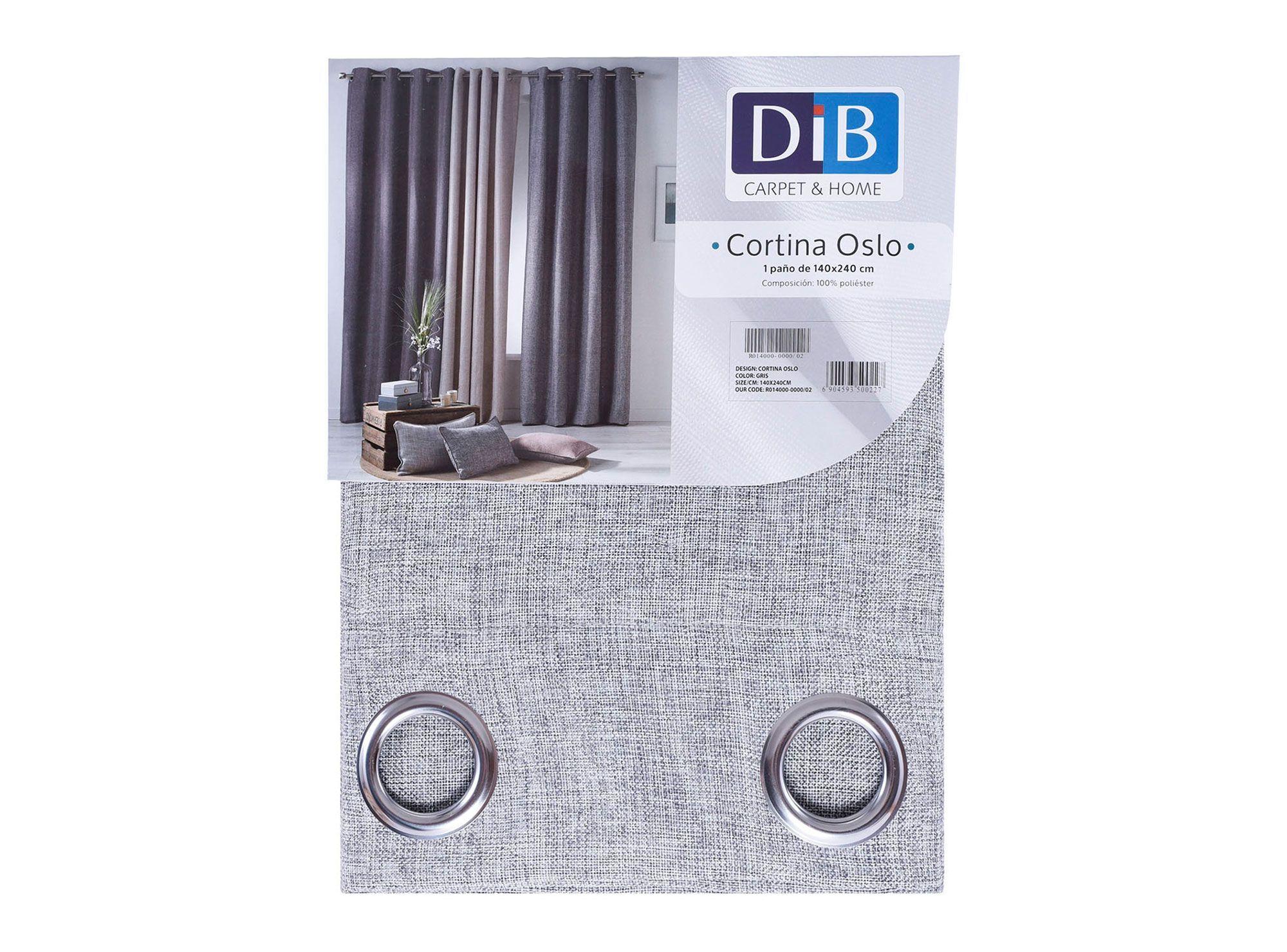 Cortina 140x240 cm Oslo gris Dib-3