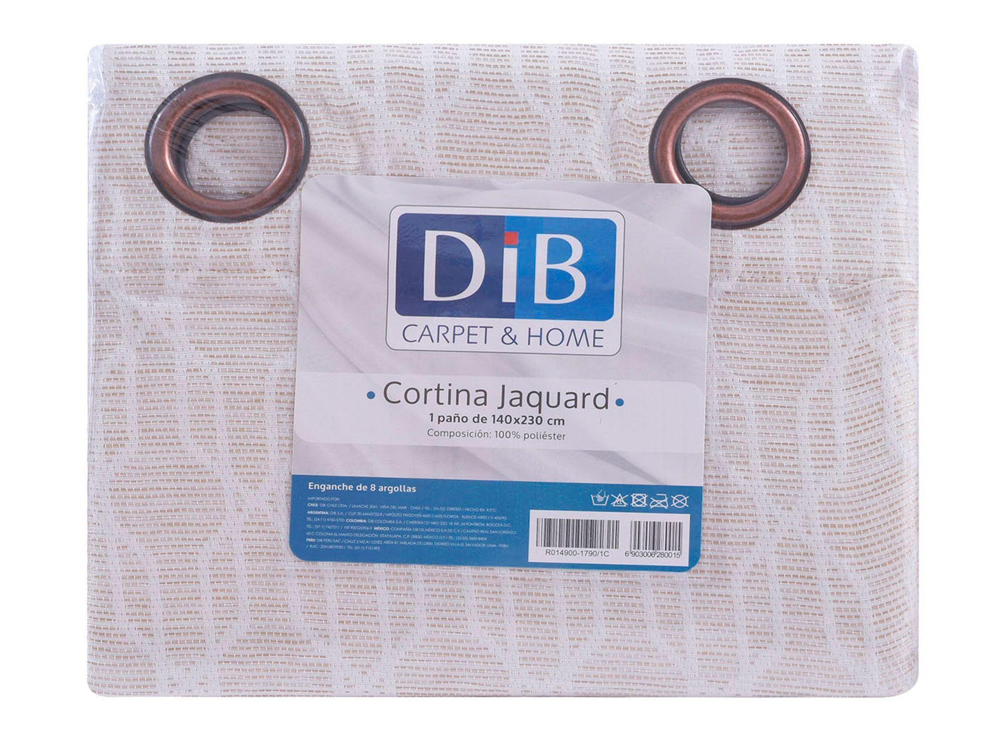 Cortina 140x230 cm Jacquard natural Dib-3