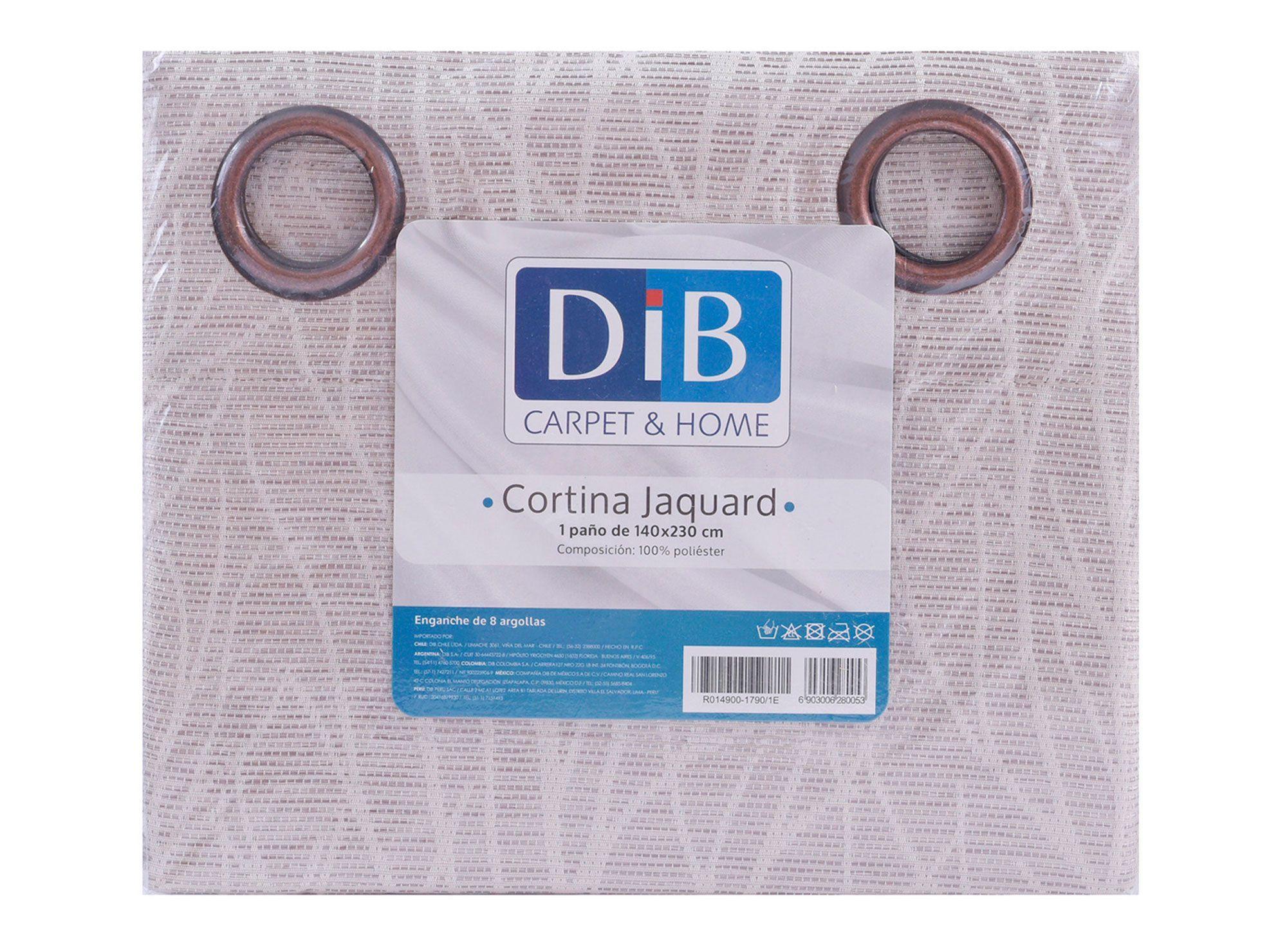 Cortina 140x230 cm Jacquard taupe Dib-3