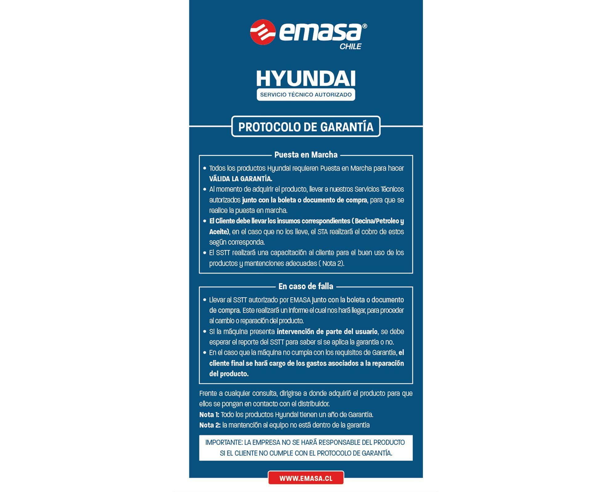 Cortacésped manual 140 cc 2.5Kw 20'' 82HYGM51P Hyundai-5