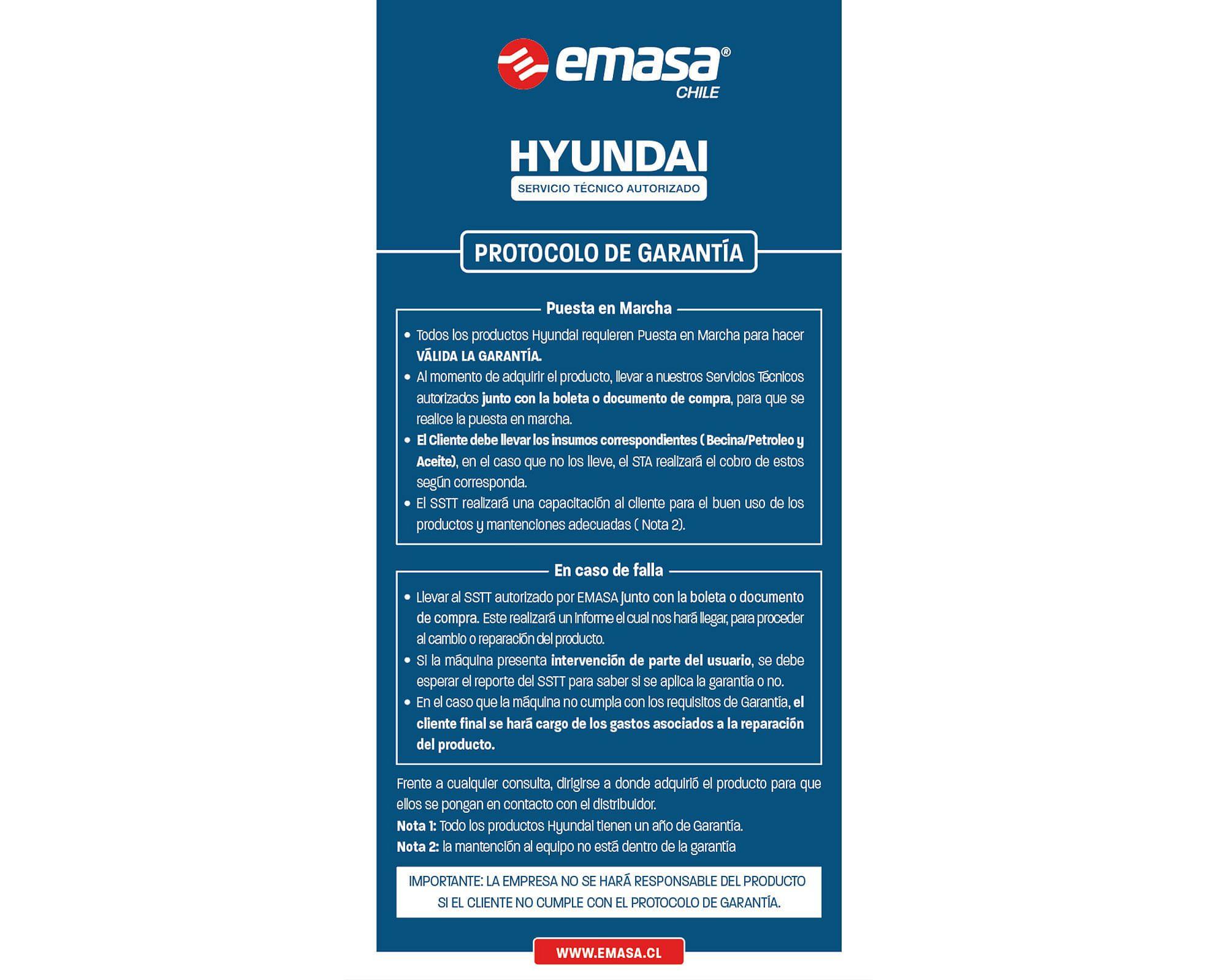 Cortacésped manual 140 cc 2.5Kw 20'' 82HYGM51P Hyundai-4