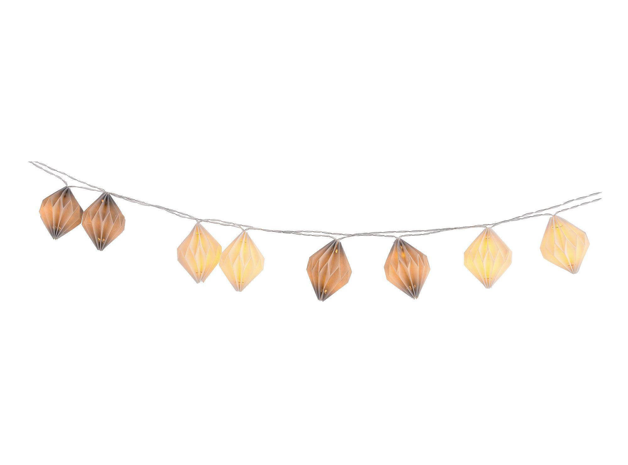 Guirnalda 10L Origami blanco/gris LED Conceptlighting-4