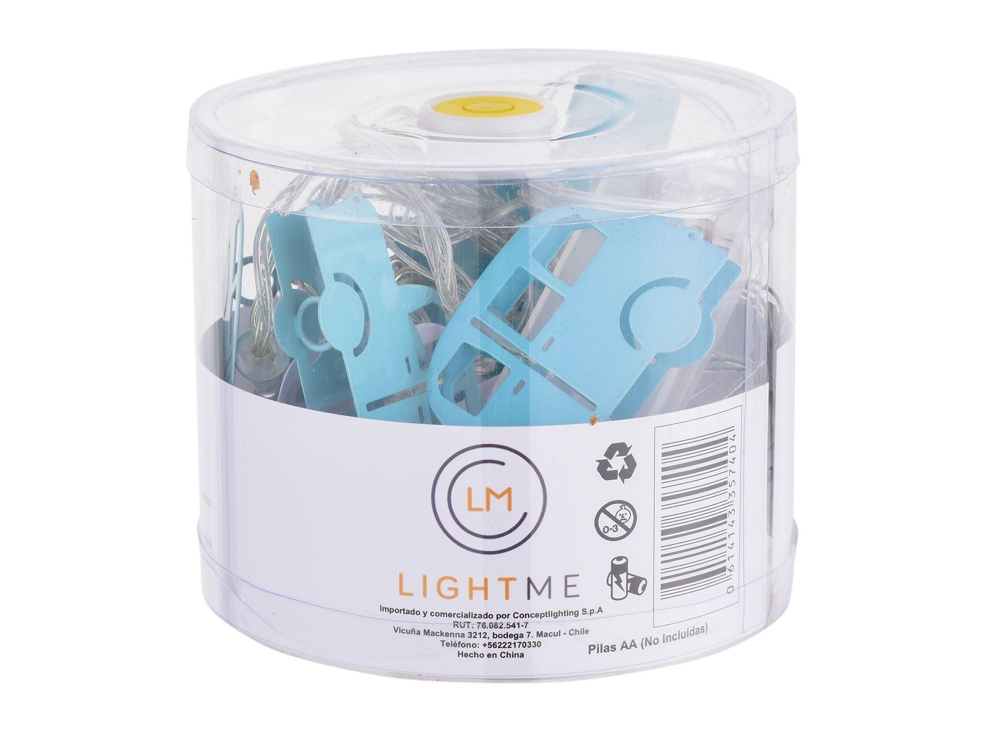 Guirnalda 10L Auto blanco/celeste LED Conceptlighting-3