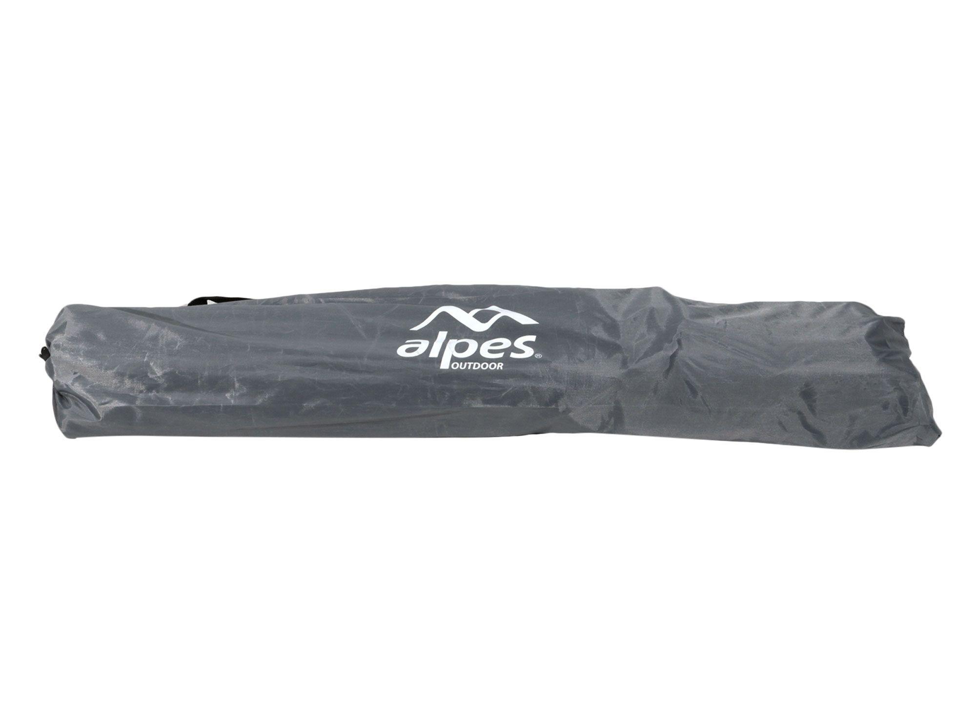 Silla camping apoyabrazos gris Alpes-2