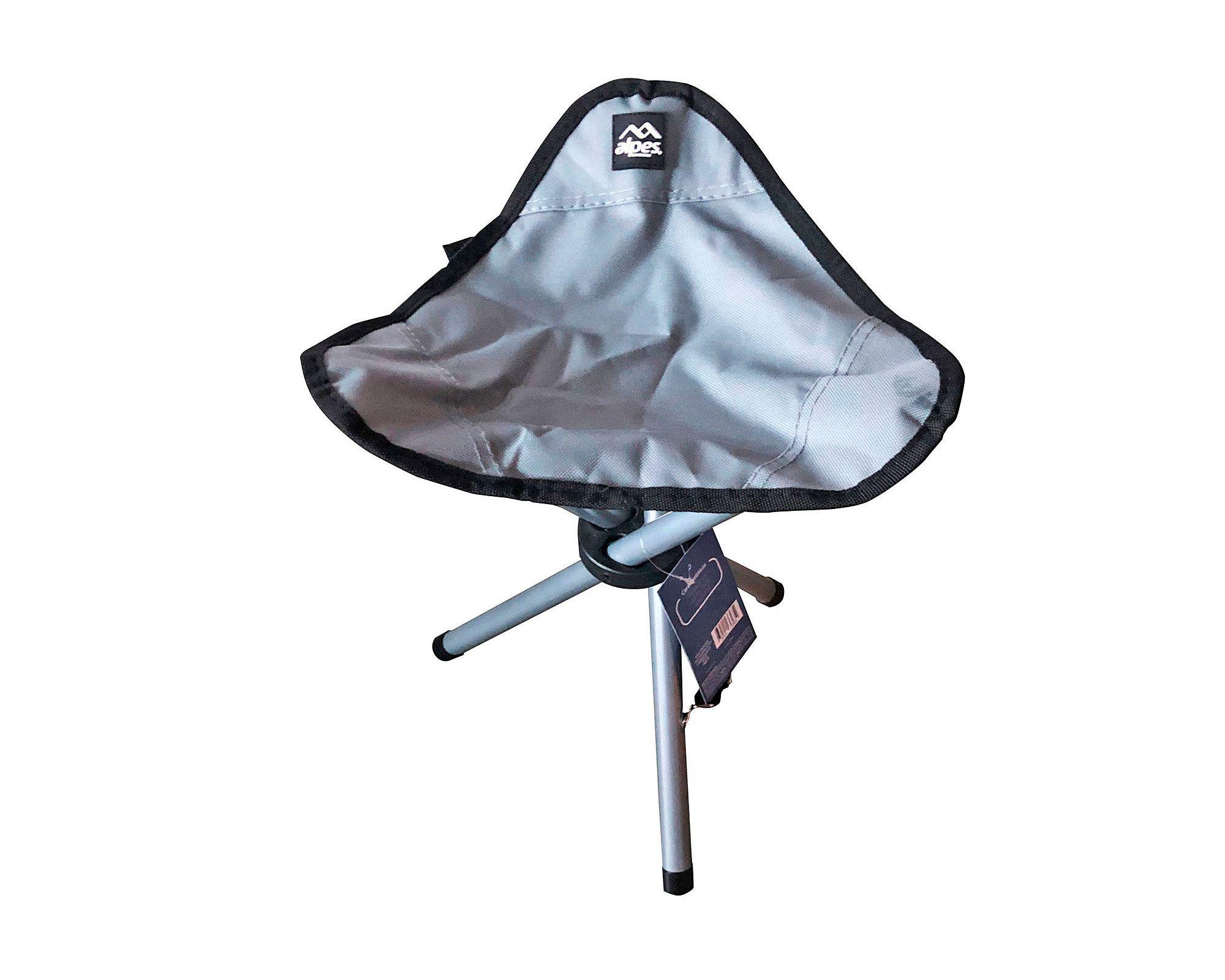 Silla plegable trípode gris Alpes-1