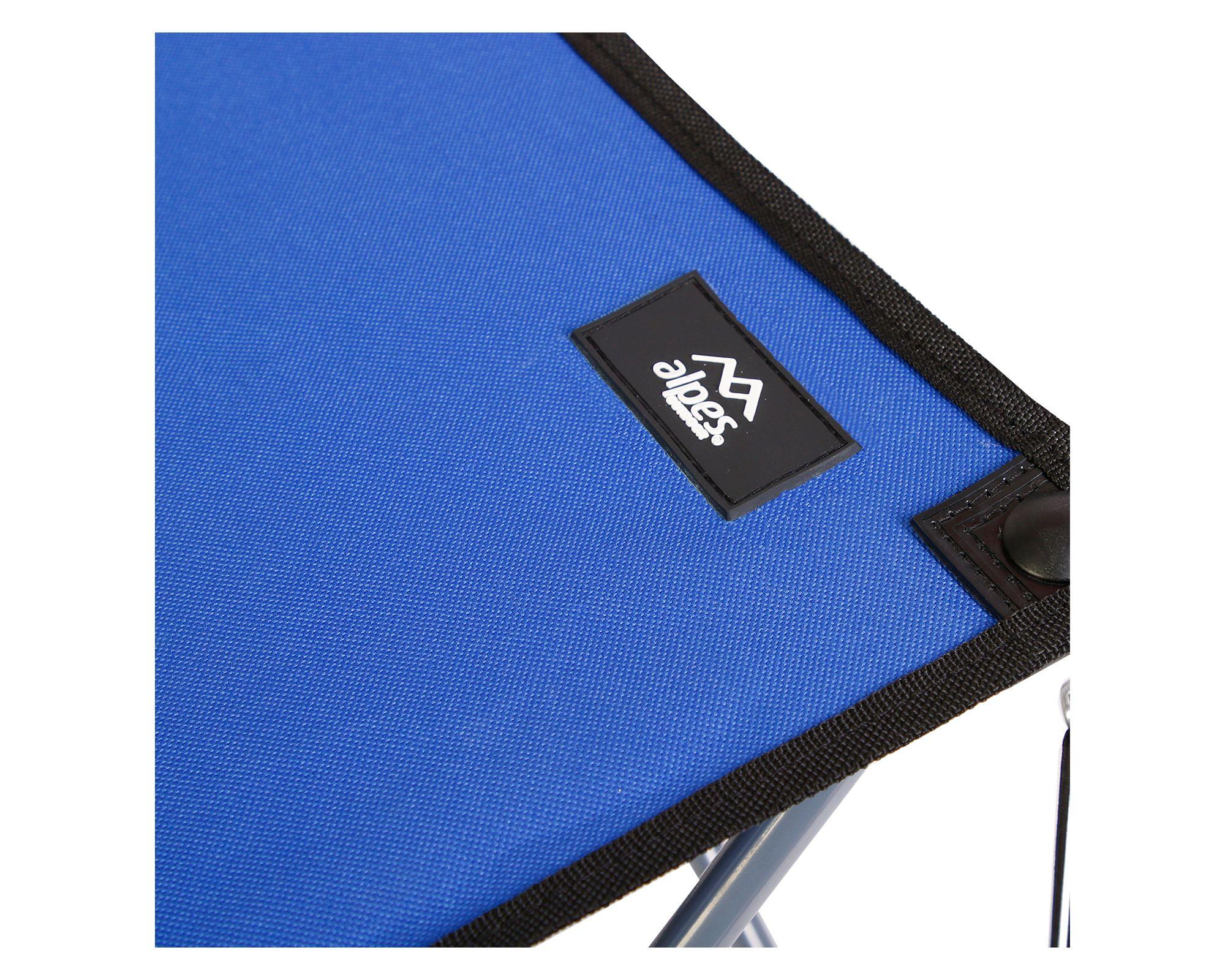 Mesa con posavasos azul-1