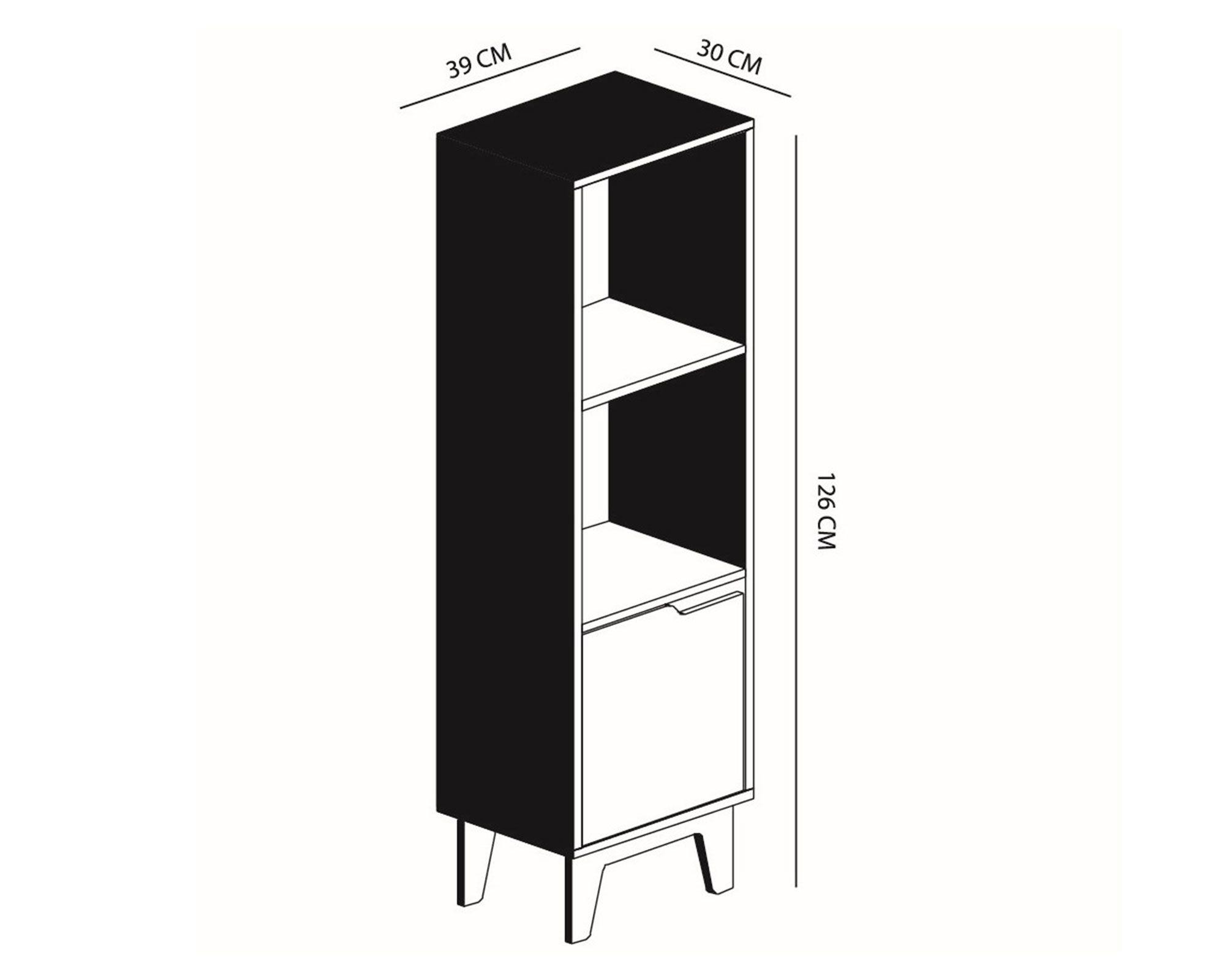 Estante Bremen carvalo/blanco M+Design-5