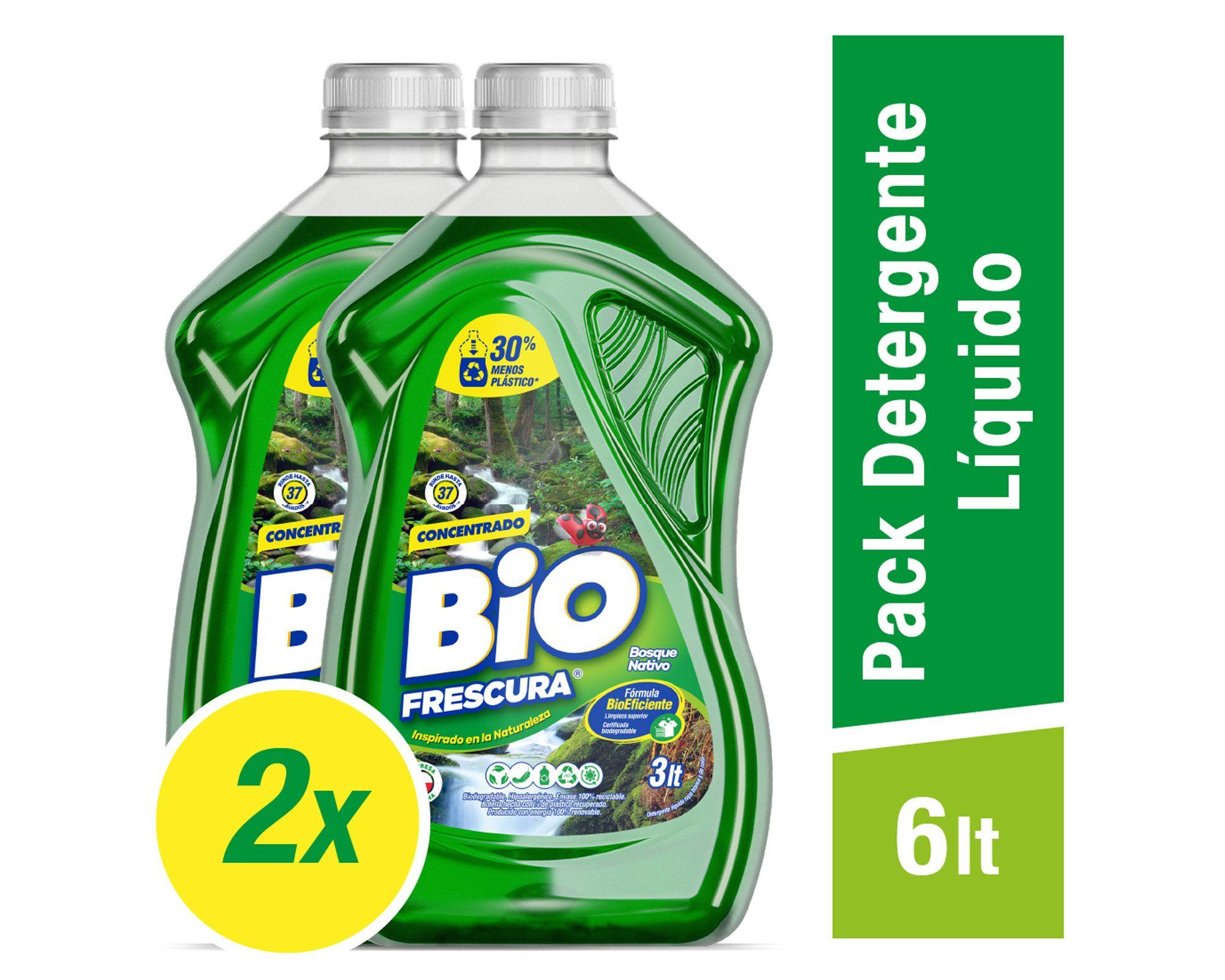 Detergente líquido 3 litros Bosque nativo 2 unidades-1