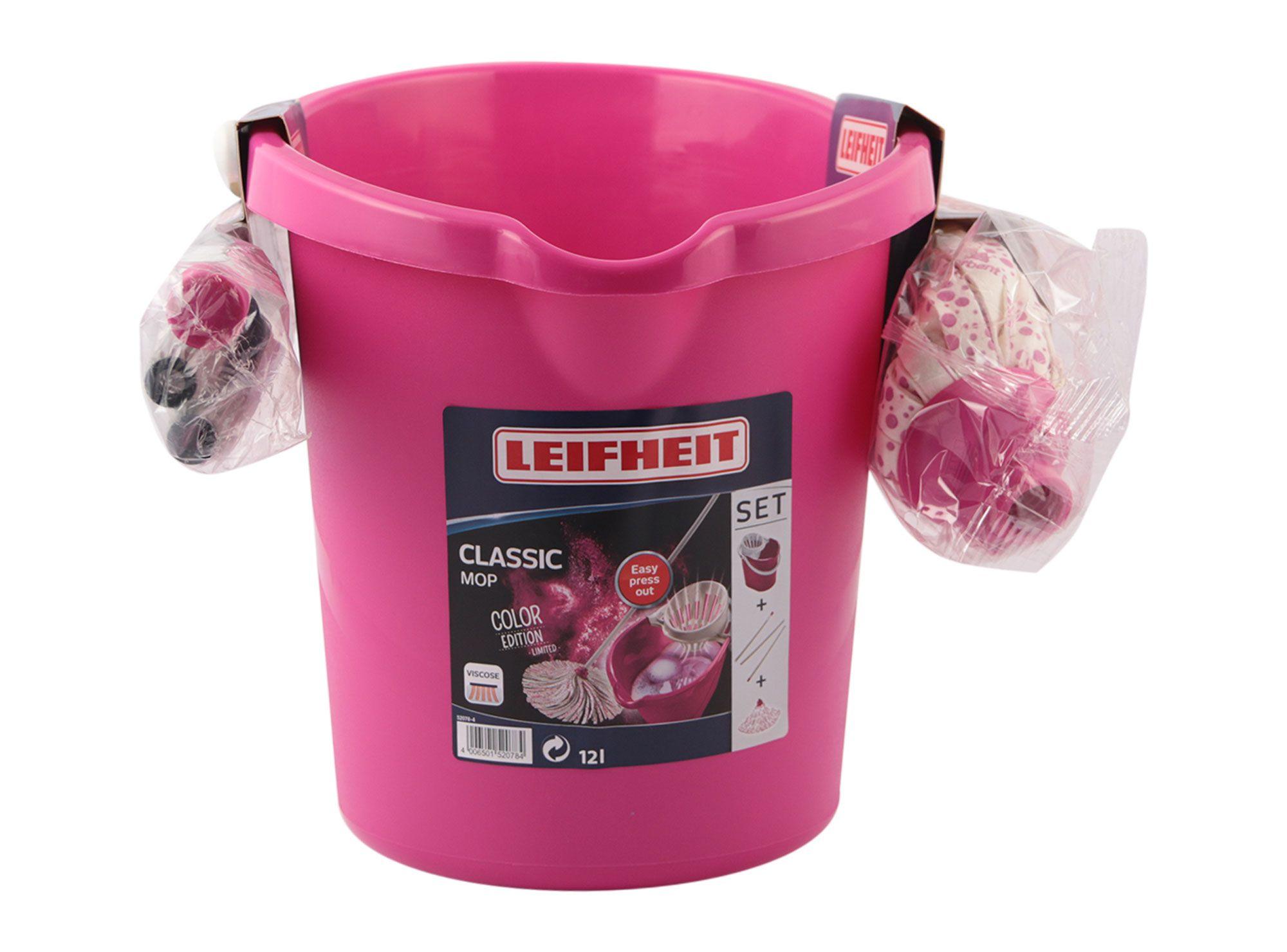 Balde 12 litros + mopa Classic Leifheit-6