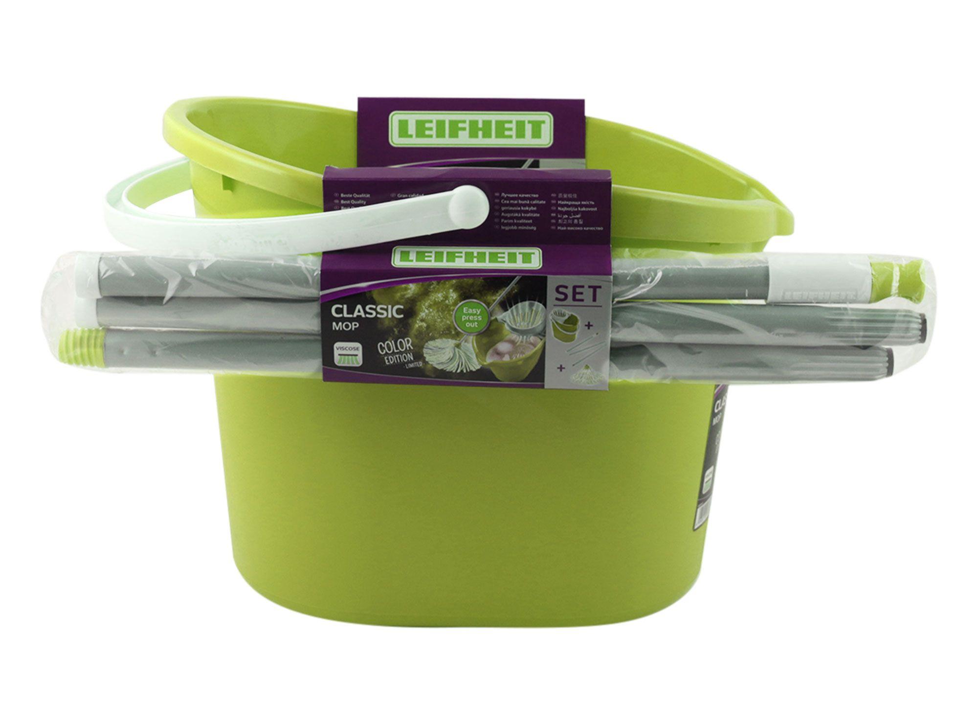 Balde 12 litros + mopa Classic Leifheit-4