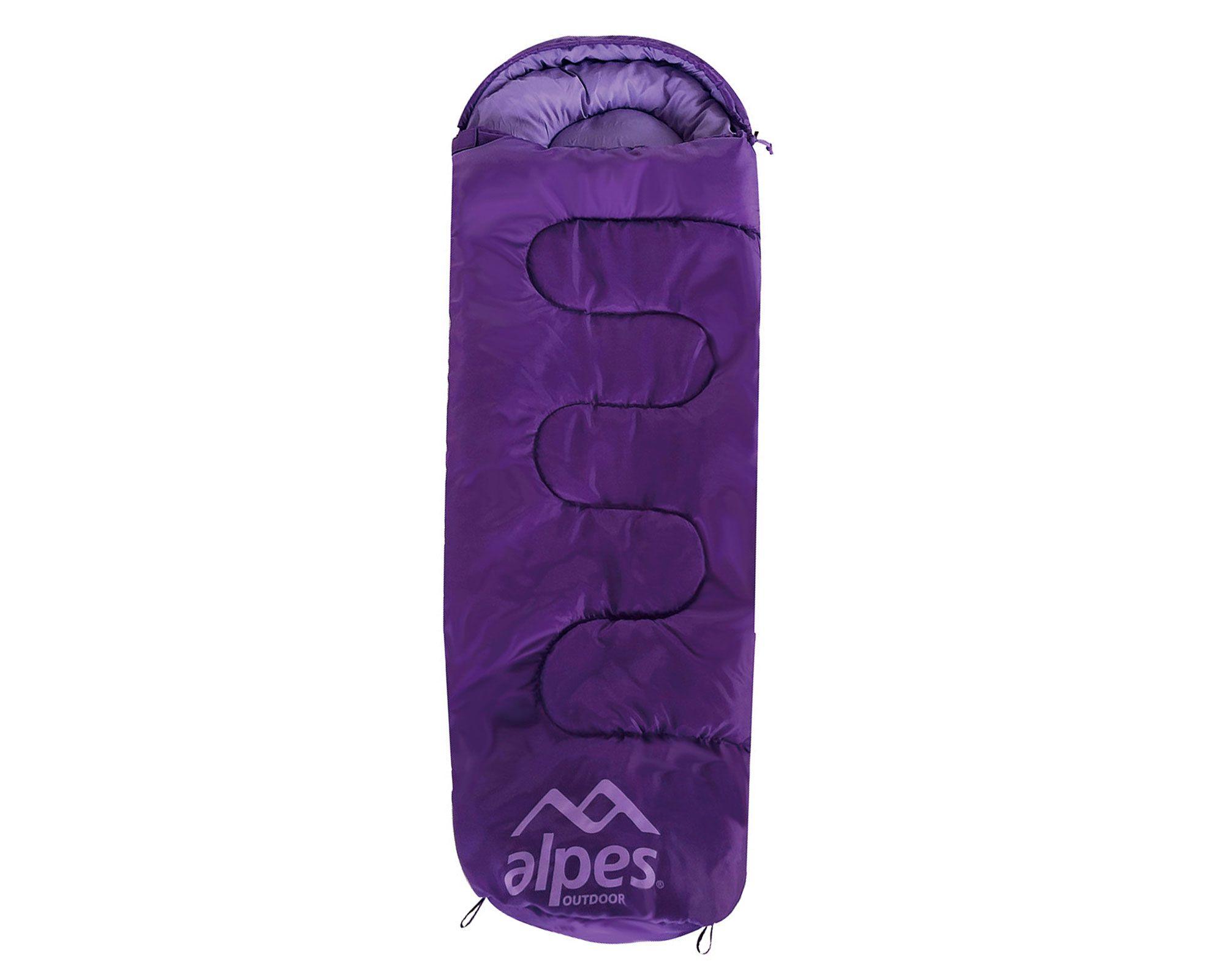 Saco dormir momia 0.75 kg 3/18°C infantil violeta Alpes.-0