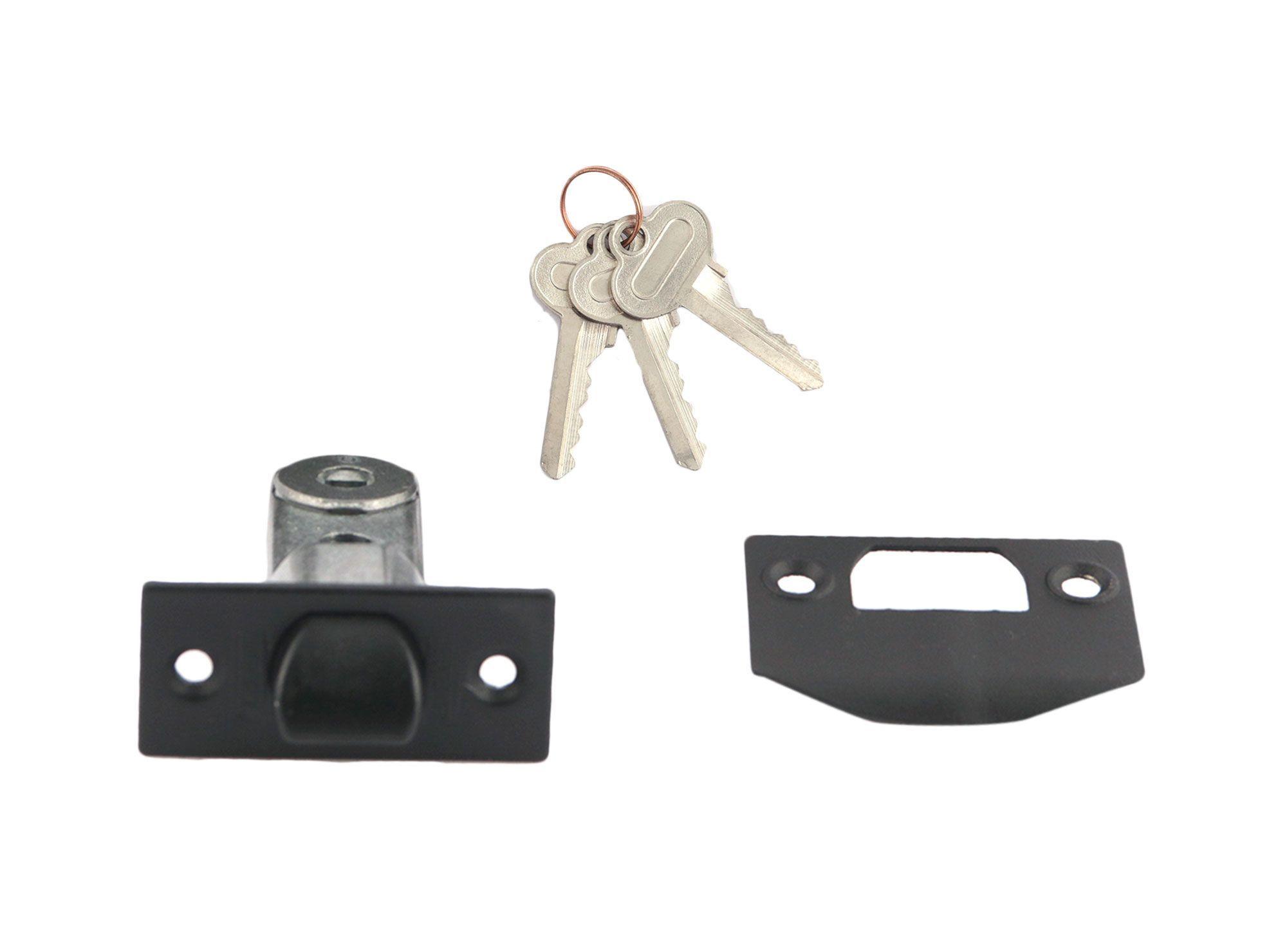 Cerradura pomo dormitorio/oficina 4040+BN negro Scanavini-3
