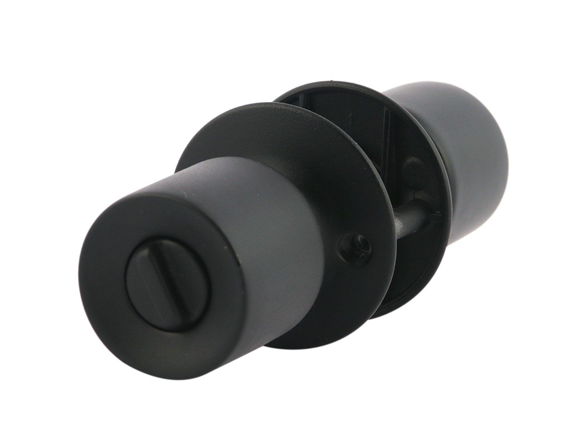 Cerradura pomo dormitorio/oficina 4040+BN negro Scanavini-1