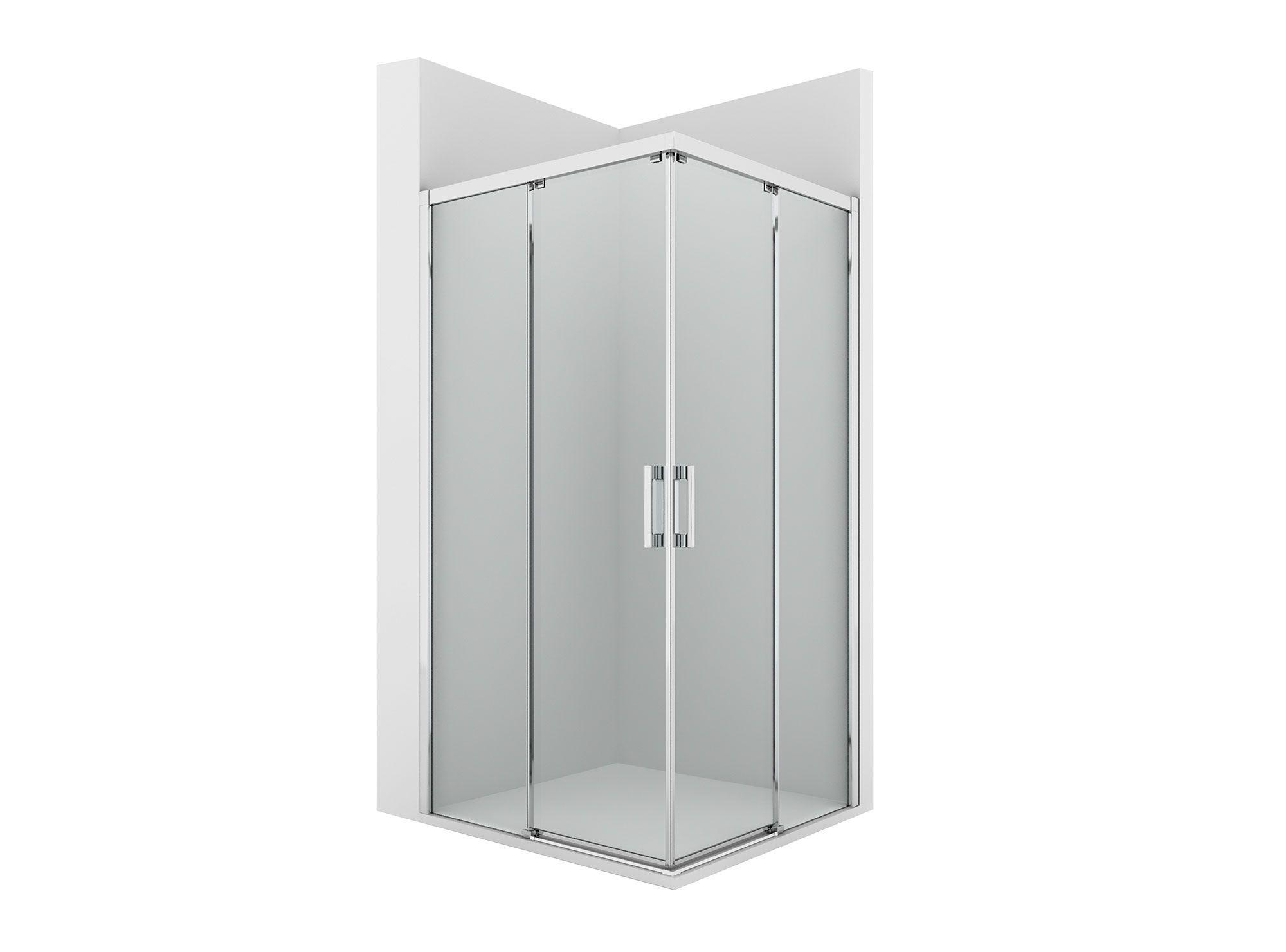 Mampara esquina corredera 80x80x198 cm Style Klipen-0