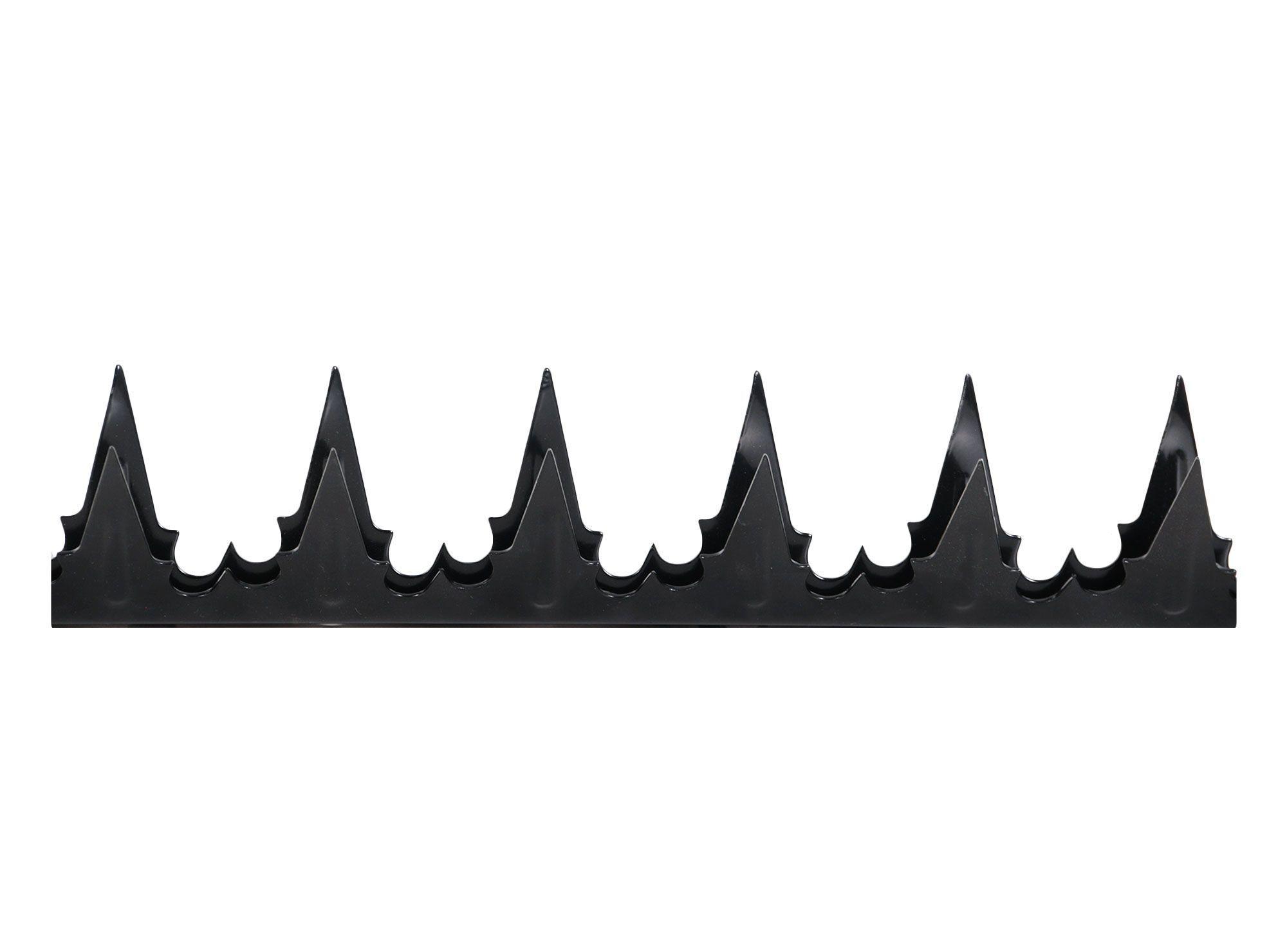 Defensa muro 125° 1 m pino doble negro Lioi-1