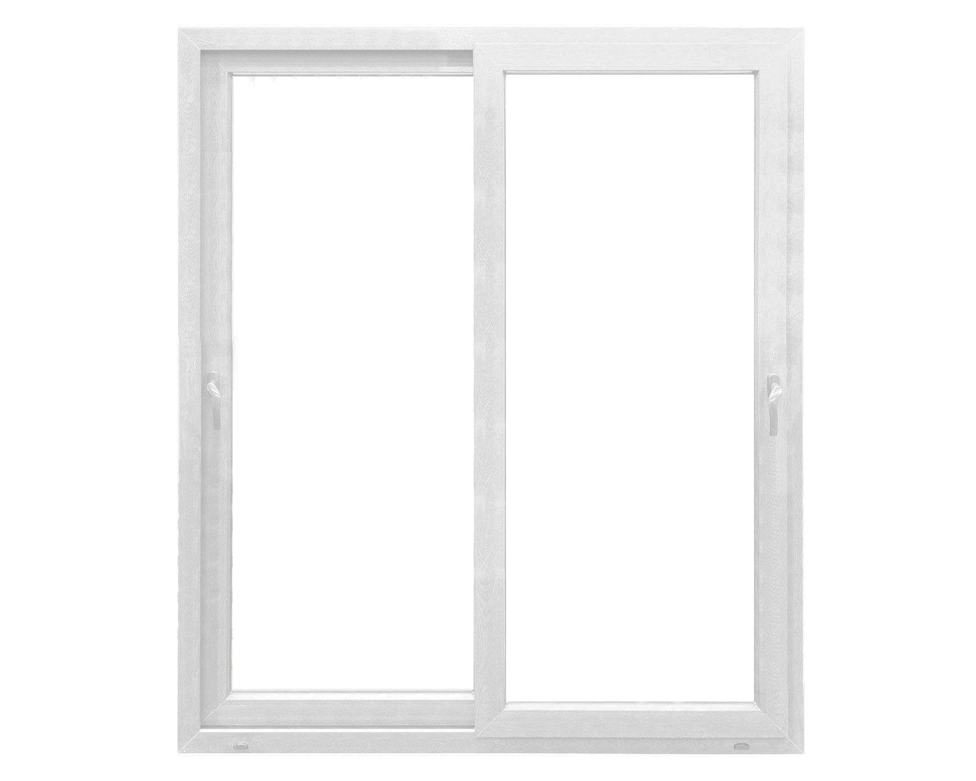 Ventana PVC 195x205 cm Termopanel Corredera Premium Blanca Crown Glass-0
