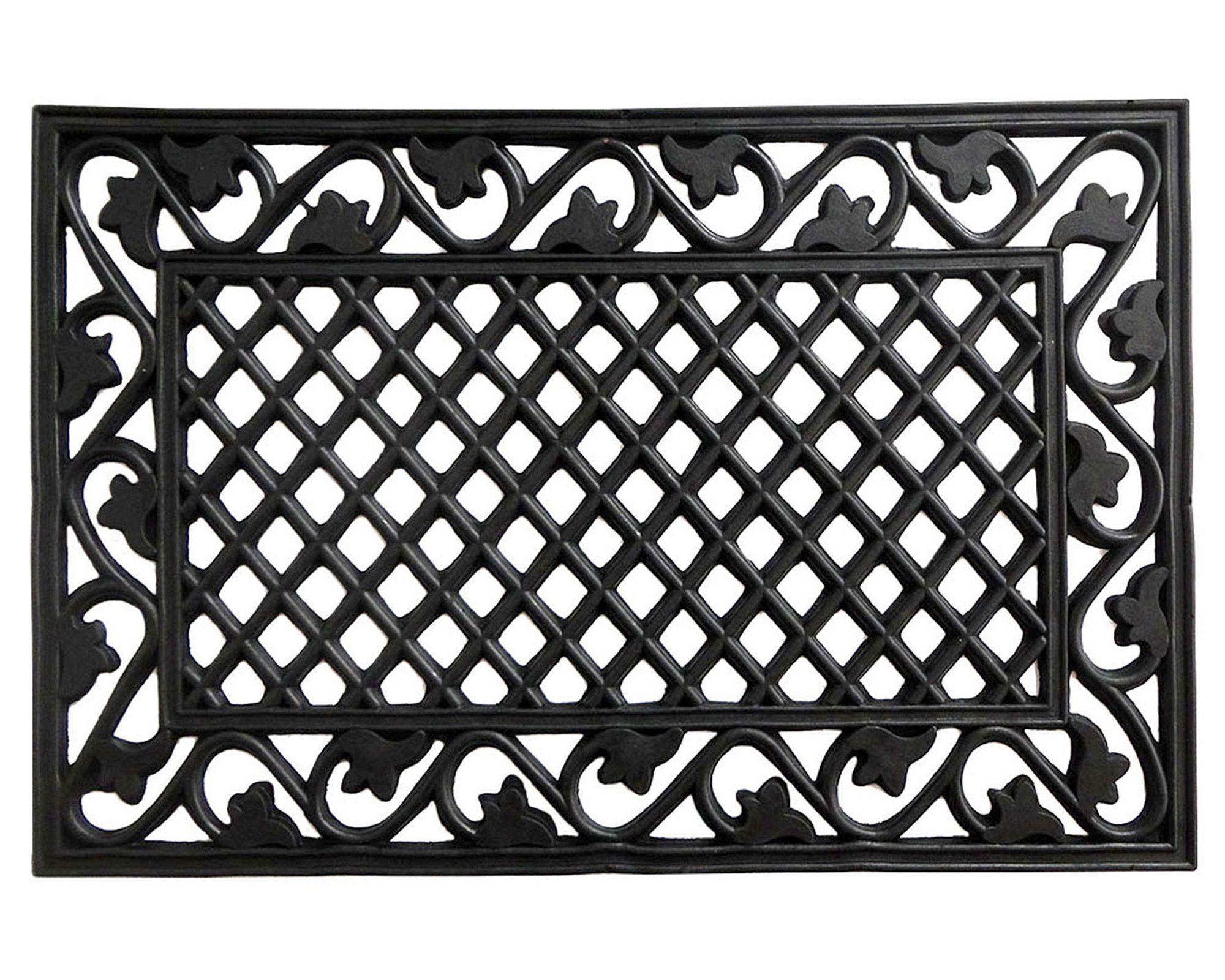 Limpiapiés goma 40x60 cm acanalado Cotidiana-0