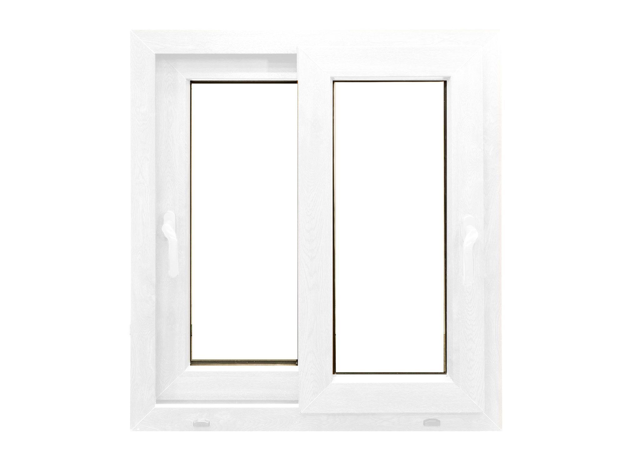 Ventana PVC 140X120 cm Termopanel Corredera Premium Blanca Crown Glass-0