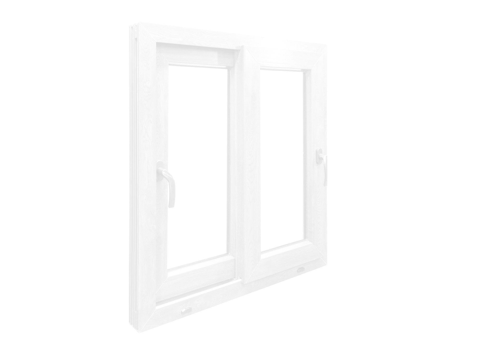 Ventana PVC 140X120 cm Termopanel Corredera Premium Blanca Crown Glass-1