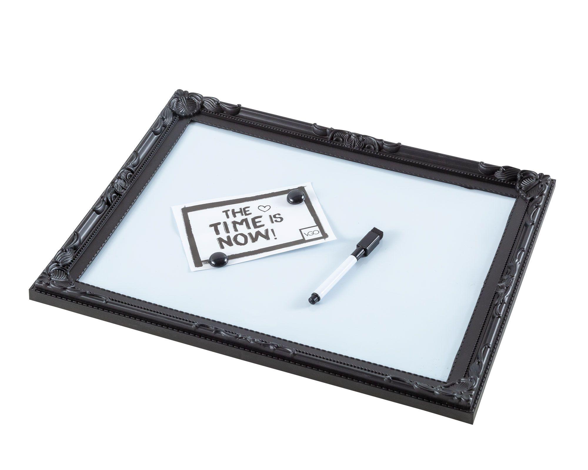 Pizarra magnética 40x30 cm negro VGO-1