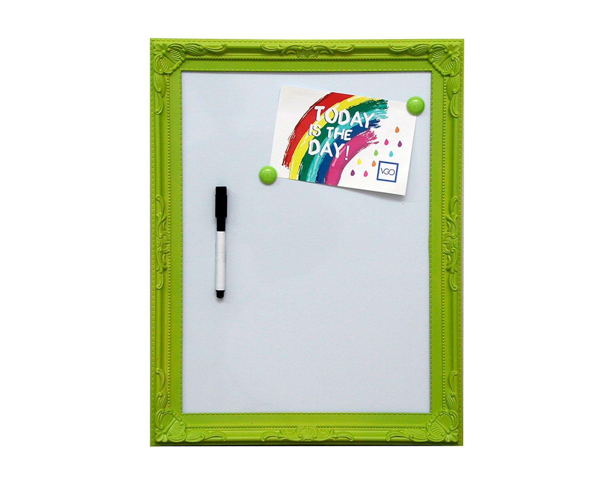 Pizarra magnética 40x30 cm verde VGO-0