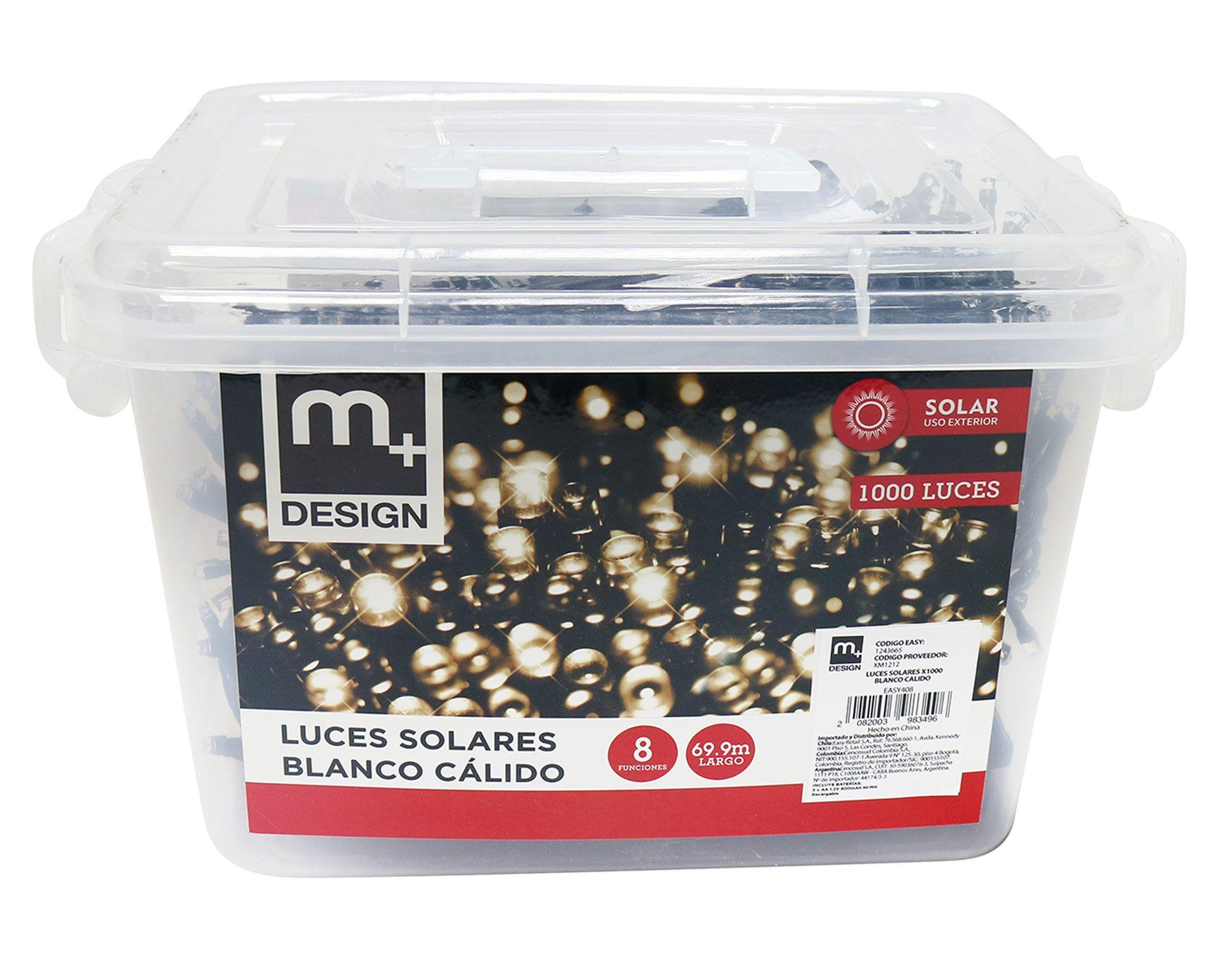 1000 Luces de navidad solares luz cálida-0