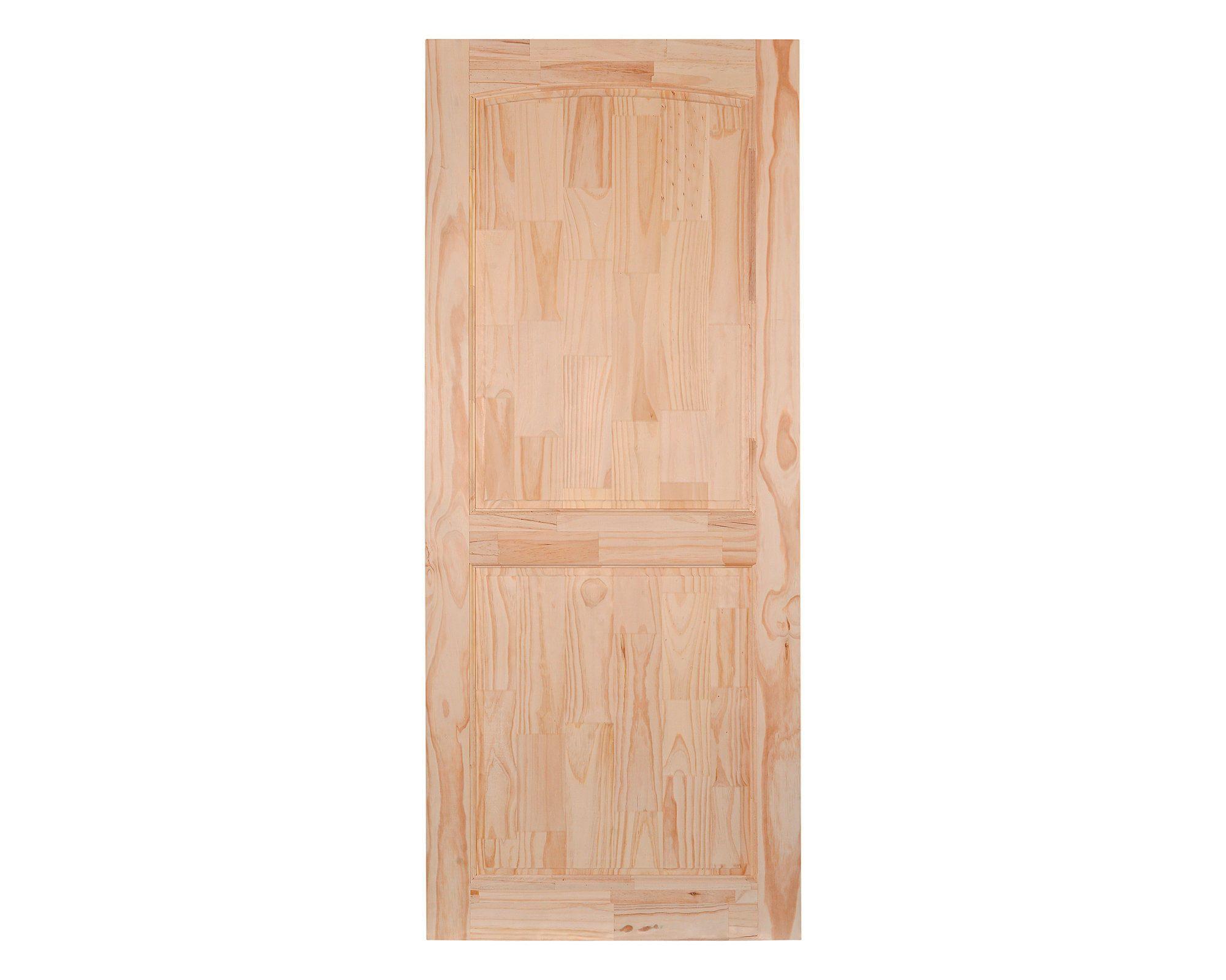 Puerta Pino Radiata Ranco 60x220 cm 2 Paneles Moldupanel-1