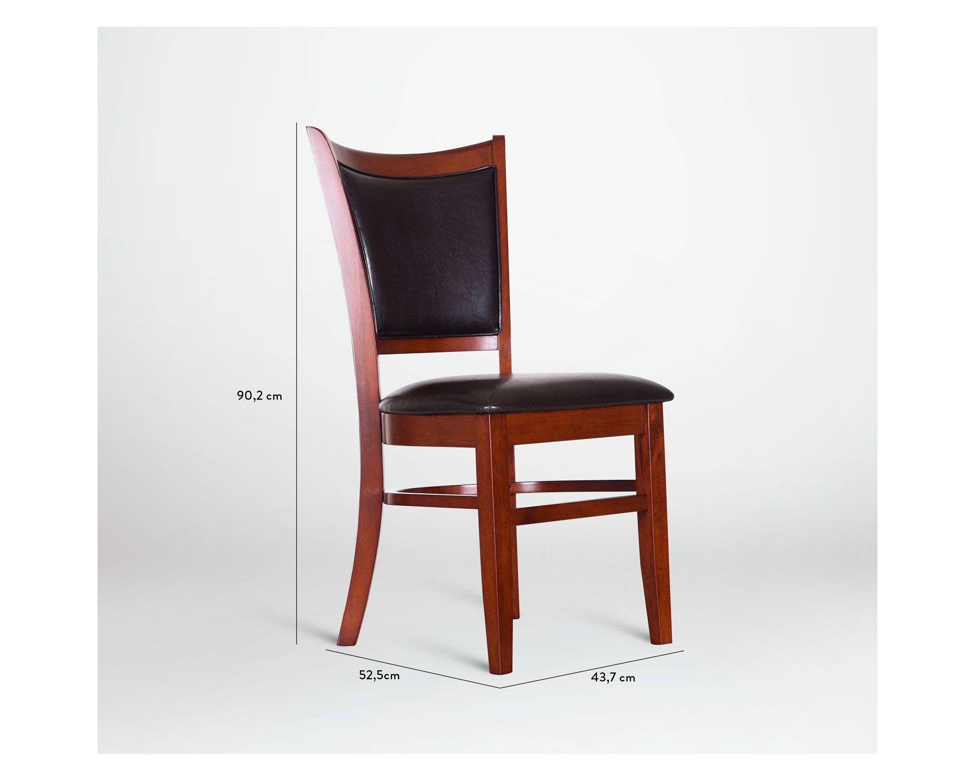 Comedor 6 sillas Calabria chocolate Cic-5