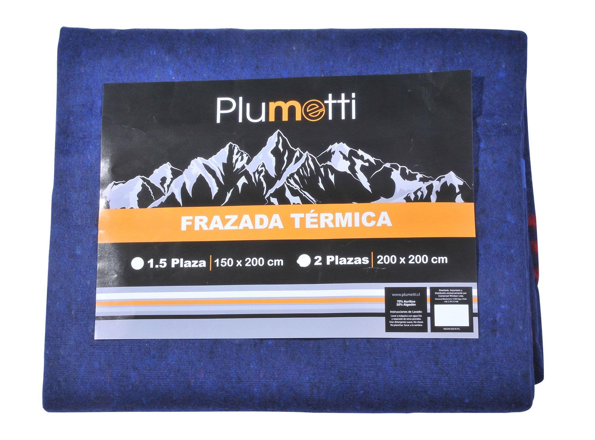 Frazada 2 plazas térmica líneas 4 Plumetti.-2