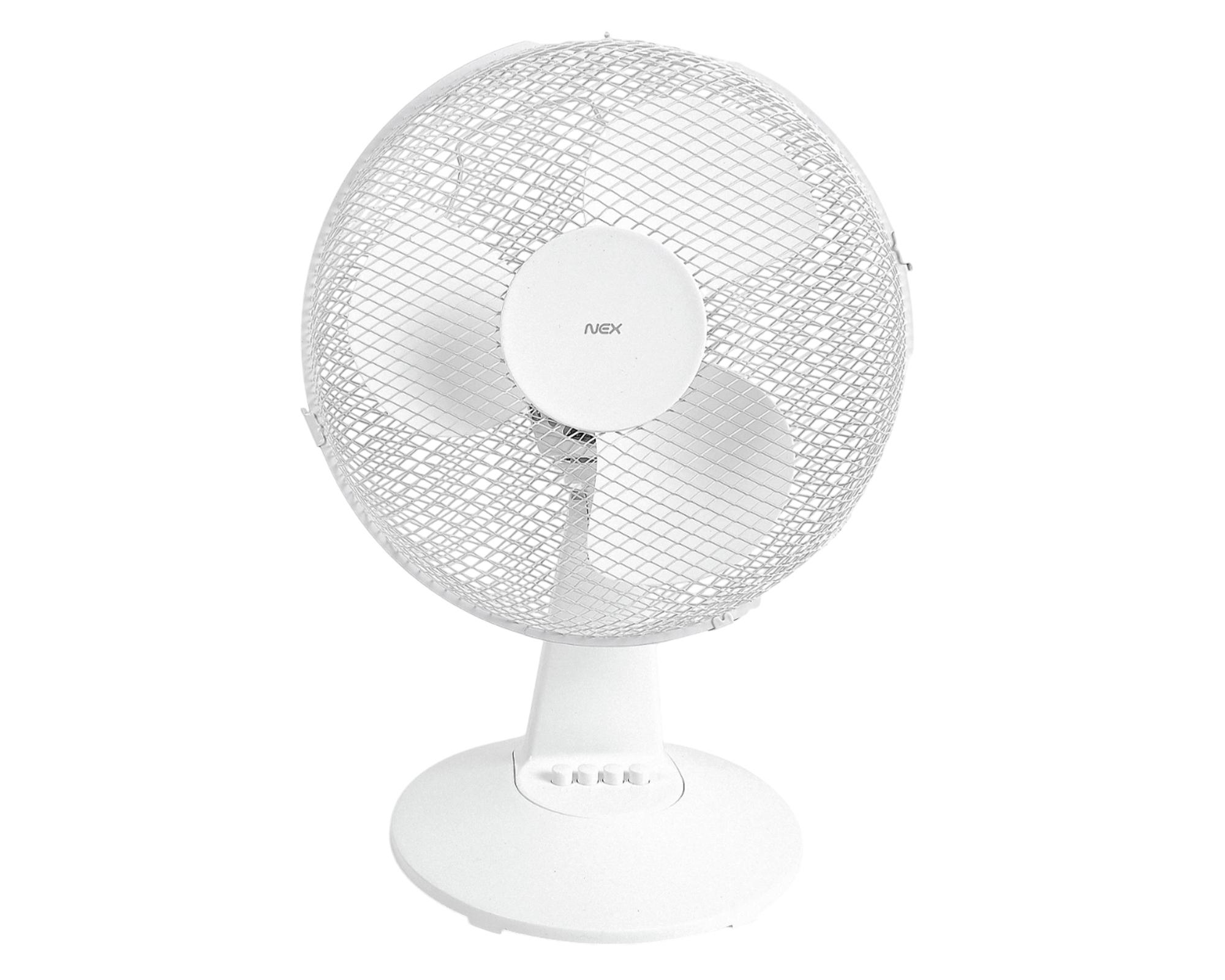 Ventilador de mesa 12'' blanco Nex-0