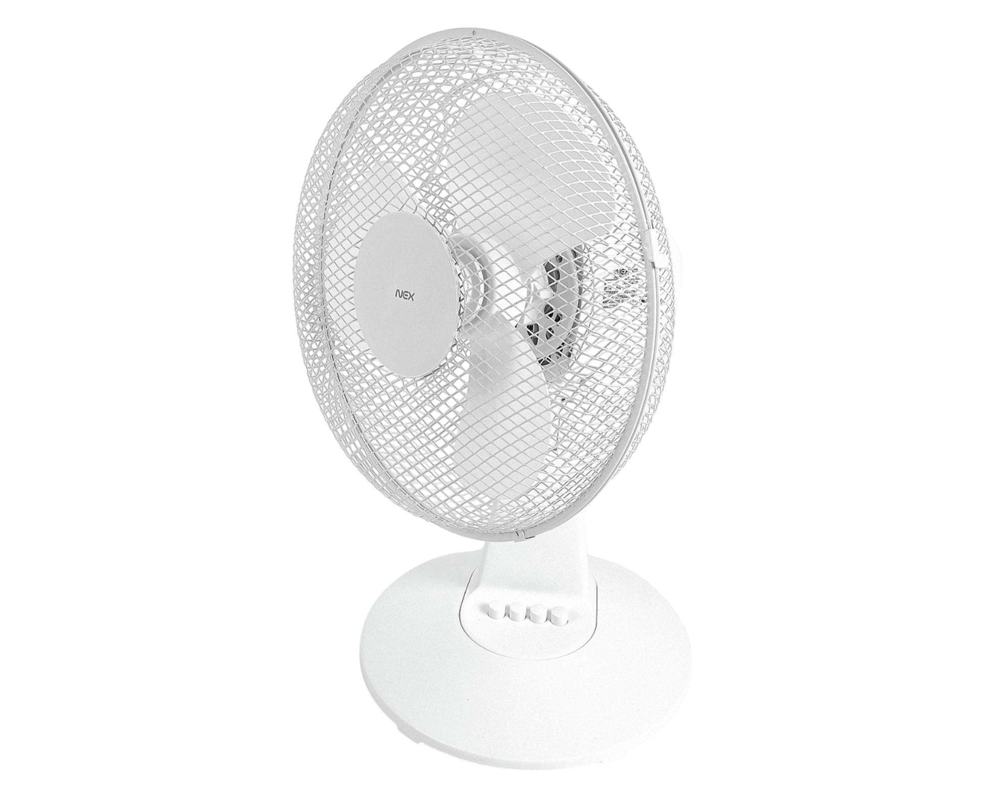 Ventilador de mesa 12'' blanco Nex-1