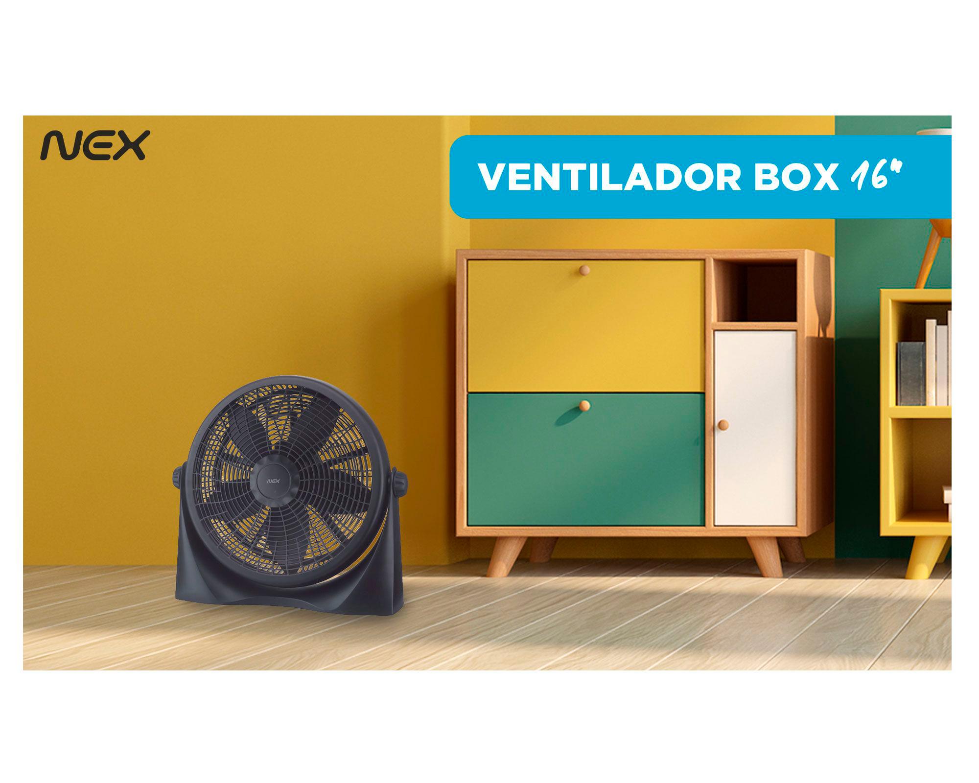 Ventilador box 16'' VBX1600B negro Nex-4