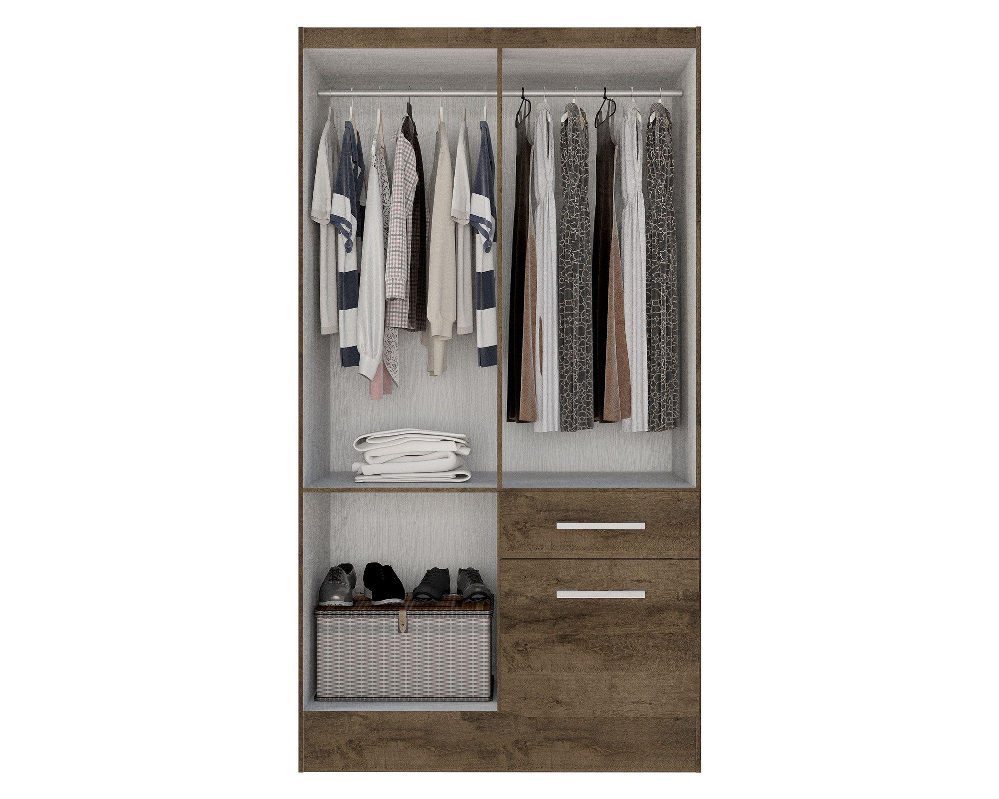 Clóset 4 puertas 1 cajón 1 zapatero mocaccino M+Design-2