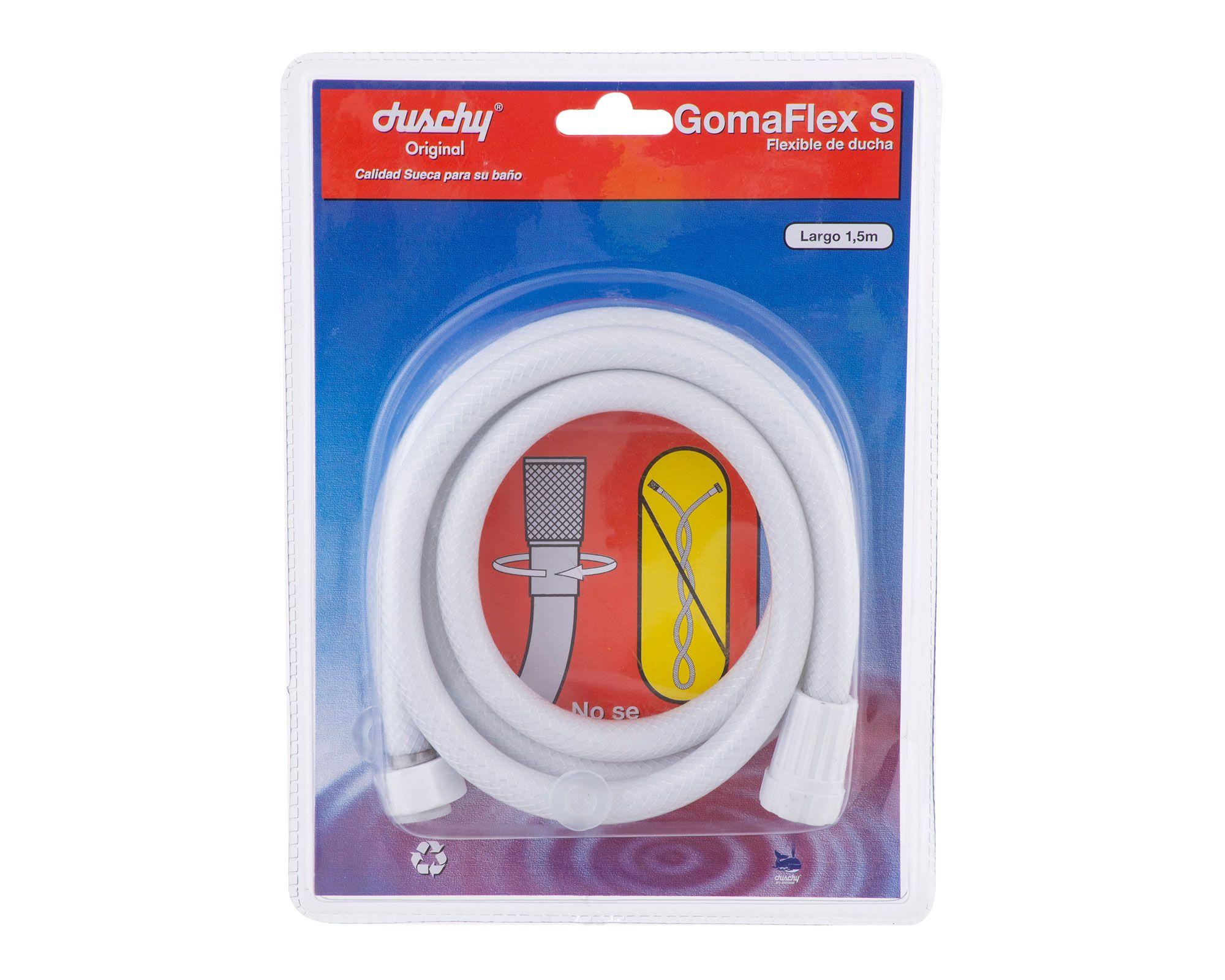 Flexible 150 cm blanco Duschy-4