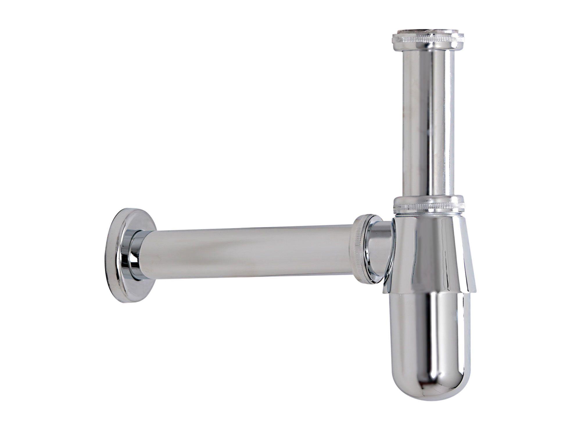 Sifón botella lavamanos 1 1/4'' cromado Tebisa-0