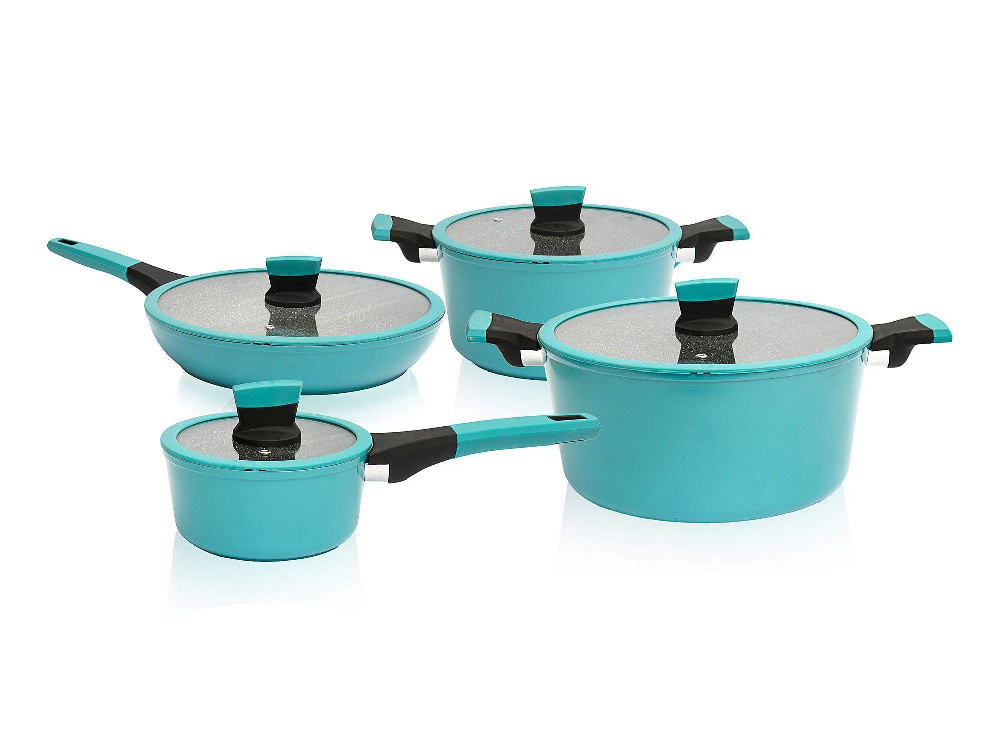 Batería cocina 8 piezas Soho blue celeste KW-0
