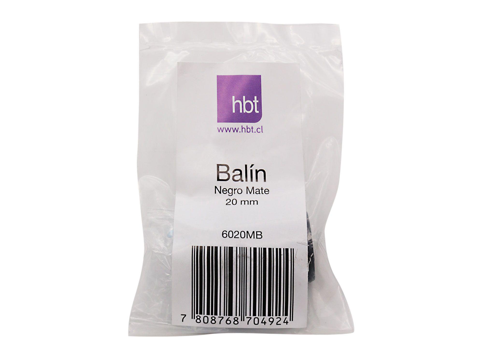 Perilla balín 550 negro mate hbt-1