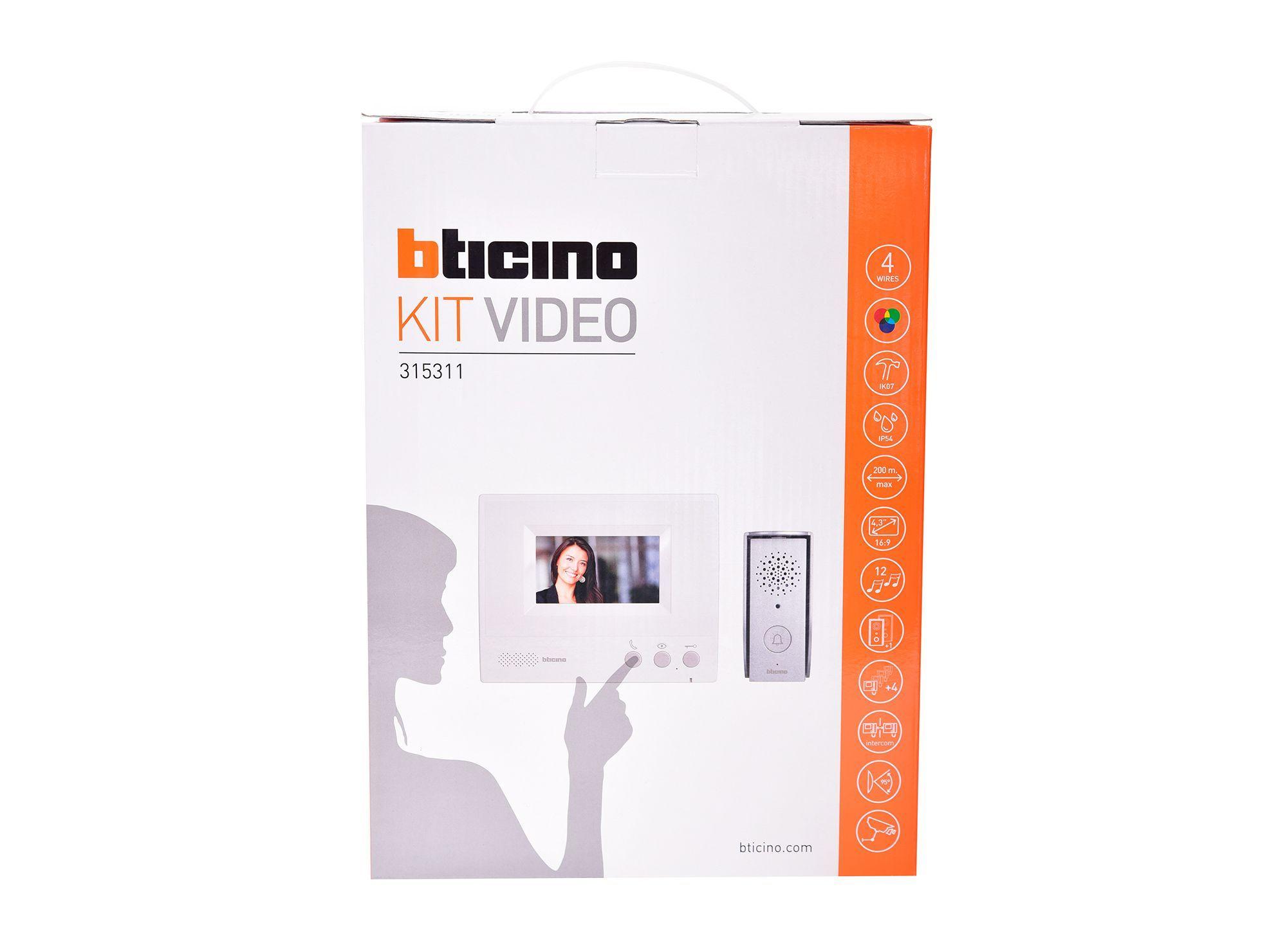 Kit videoportero 4,3'' 4 hilos blanco Bticino-3