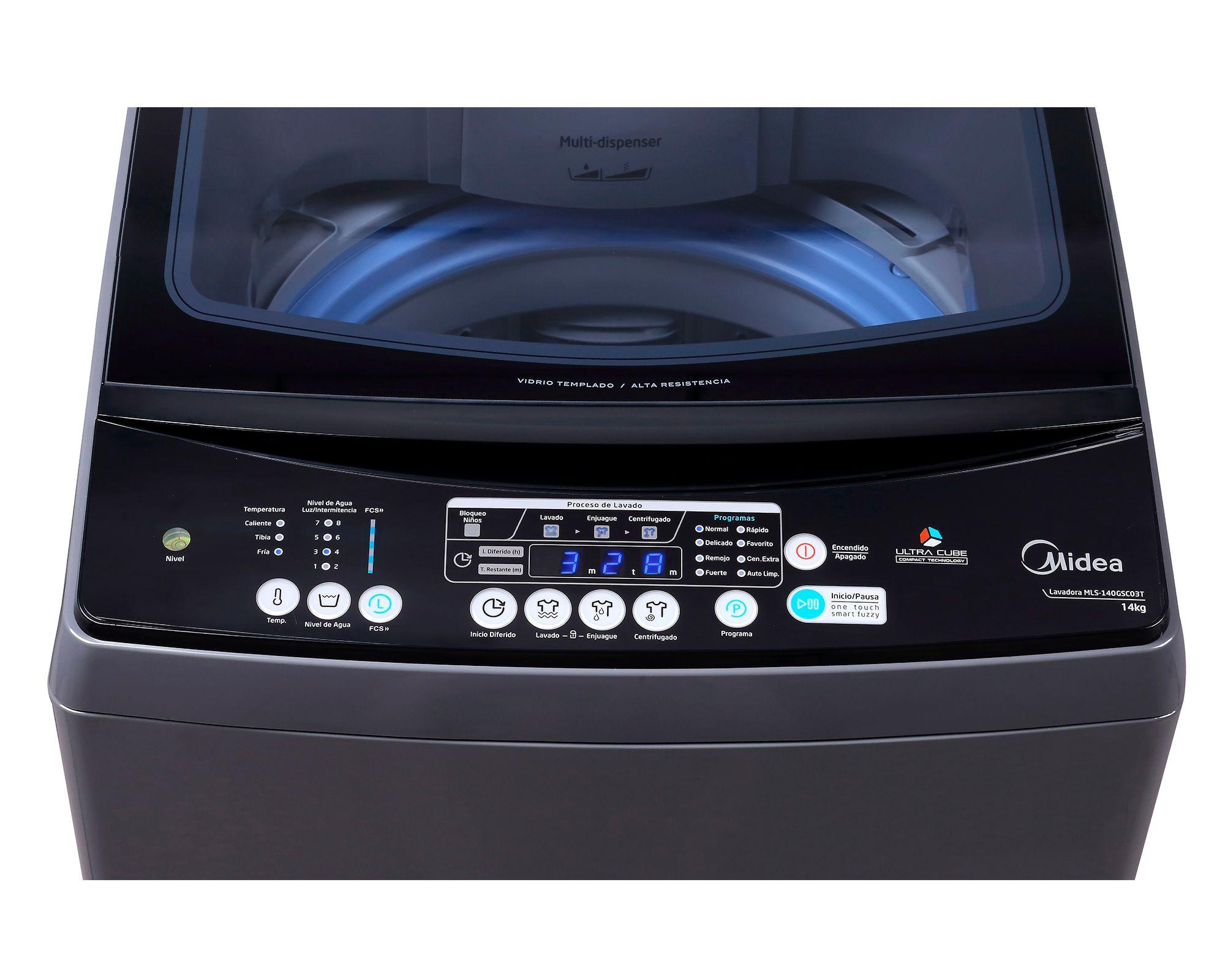 Lavadora carga superior 16 kg MLS-160GSC03T gris Midea-2