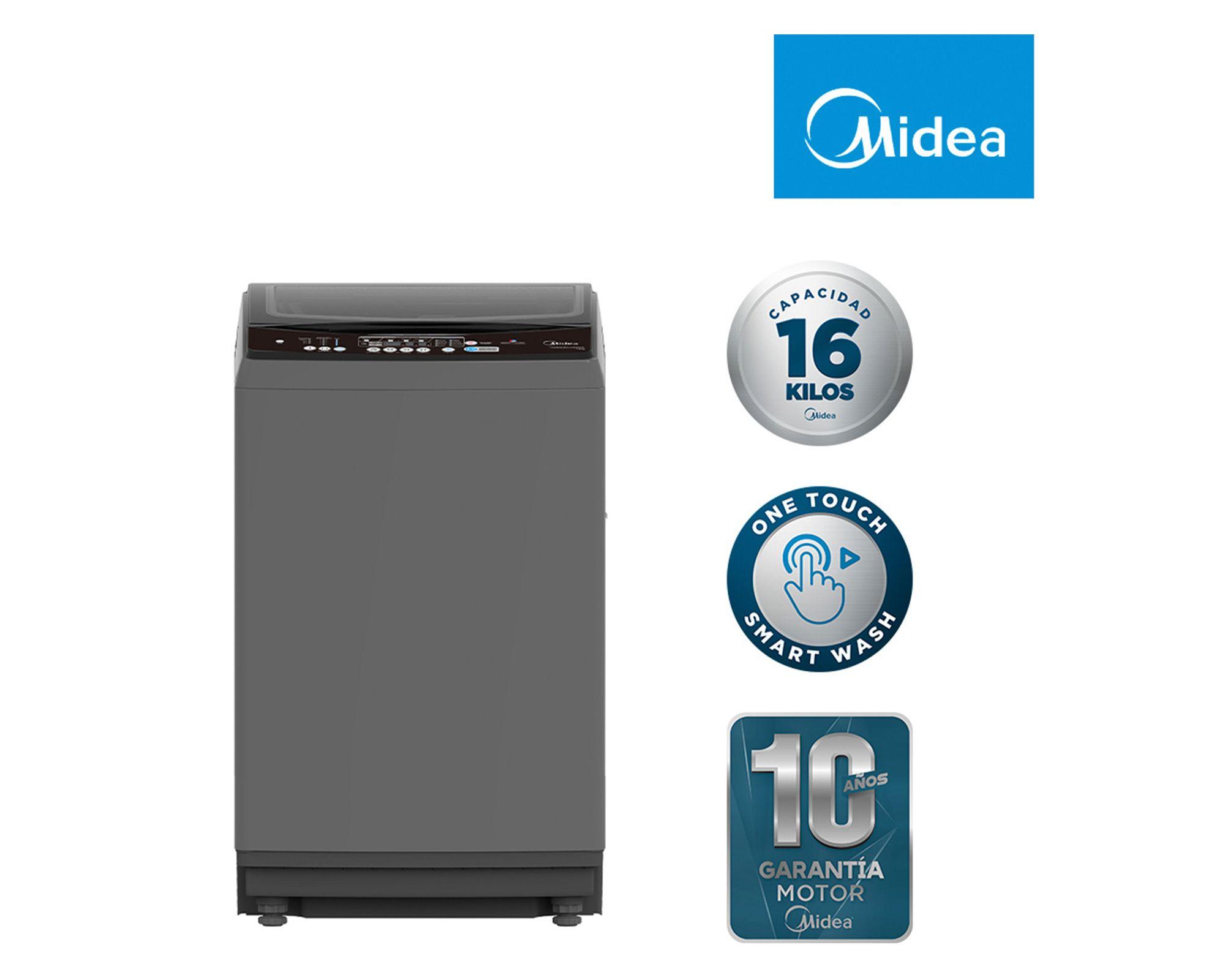Lavadora carga superior 16 kg MLS-160GSC03T gris Midea-1