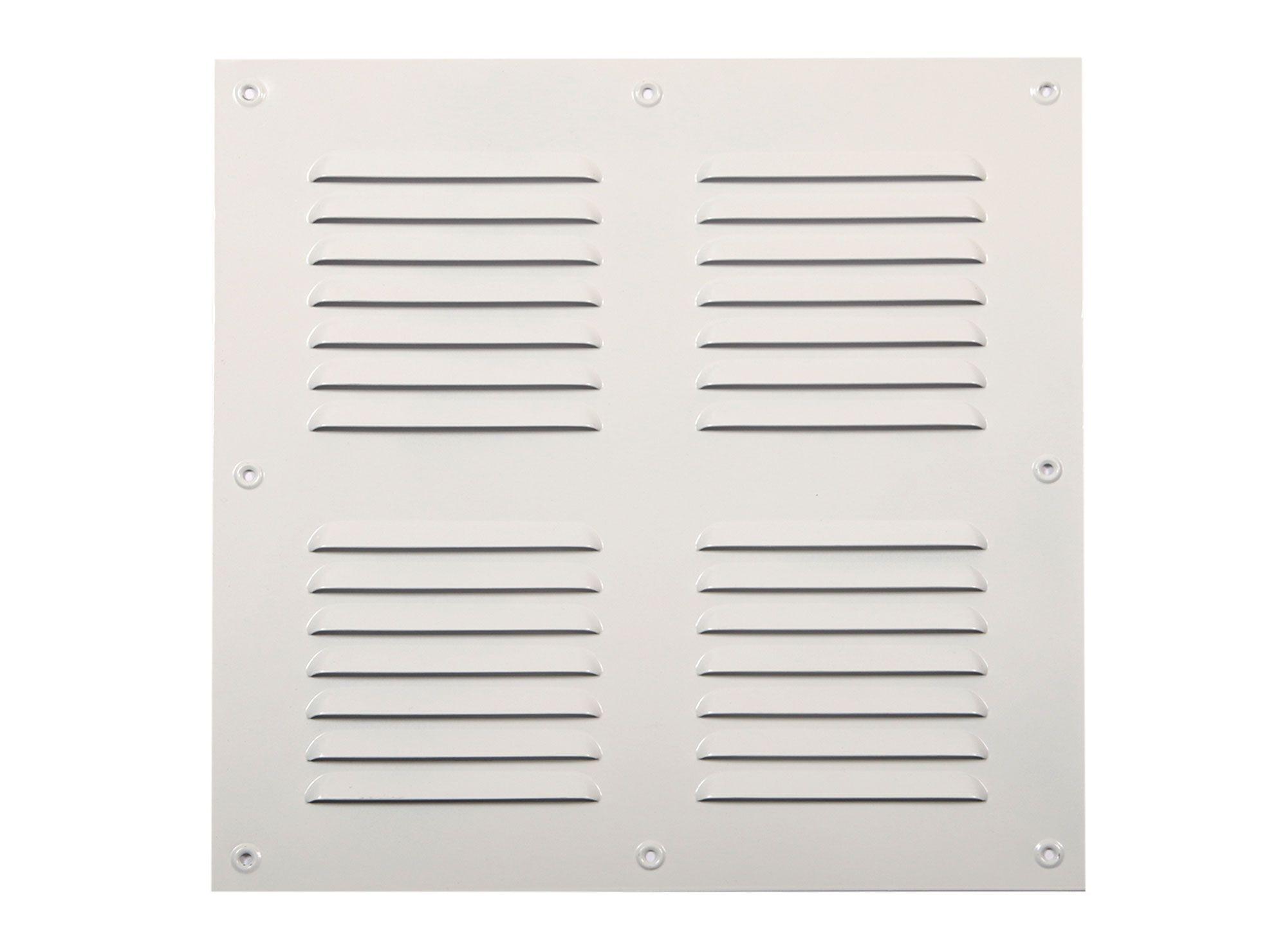 Ventilación 30x30 cm aluminio esmaltado blanco-0
