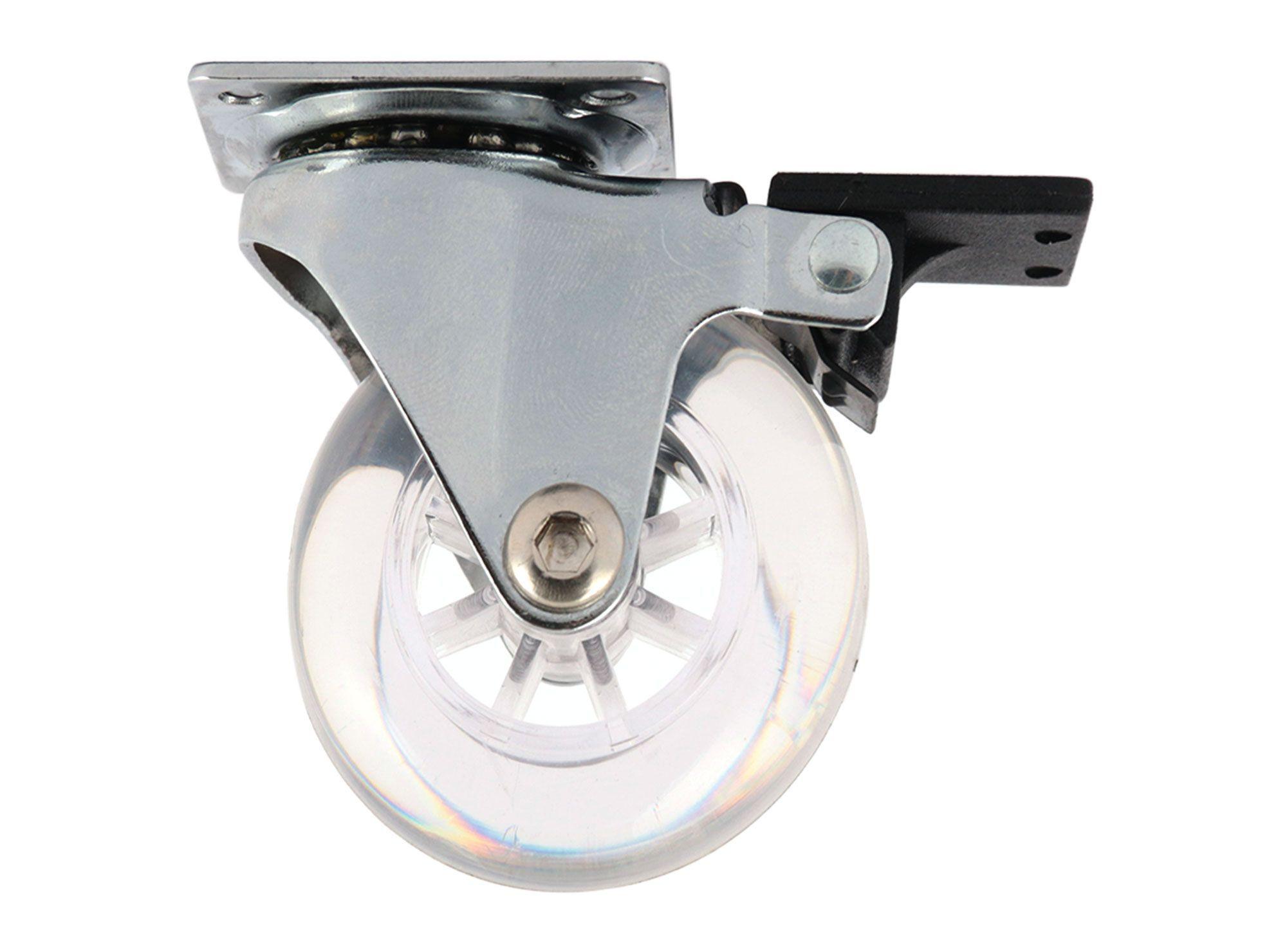 Rueda 50 mm placa con freno Gevemac-2