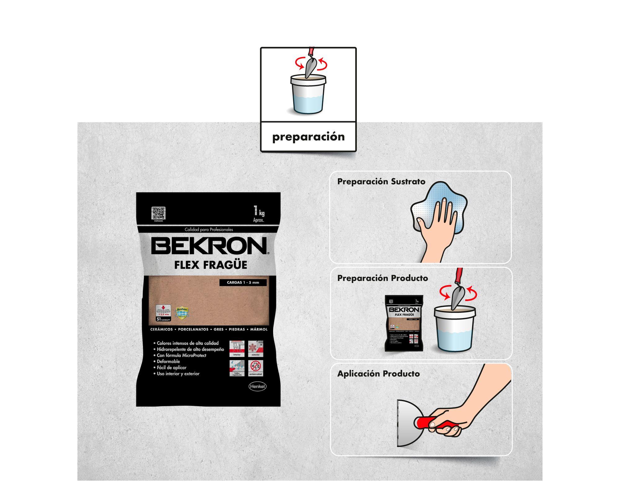 Fragüe 1 kg Flex ocre Bekron-5