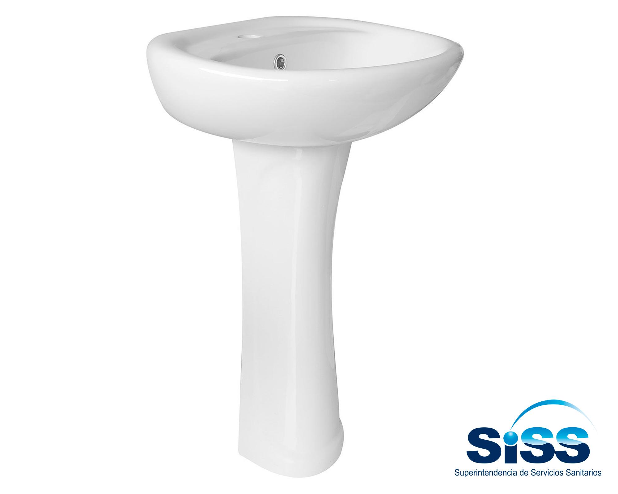 Lavamanos pedestal Agne blanco Vessanti-1