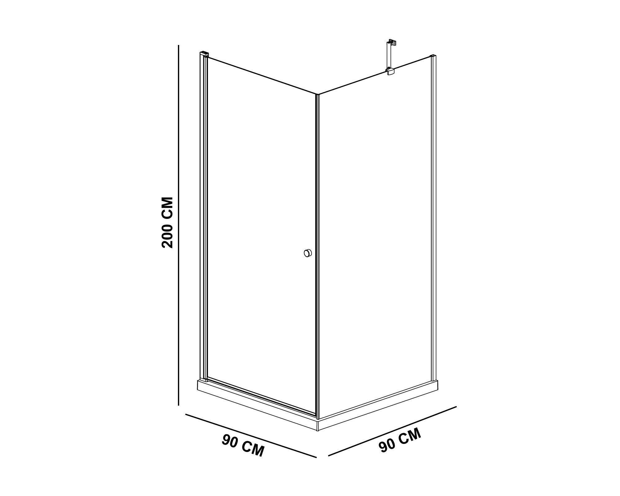 Shower 200x90x90 cm Venecia-1