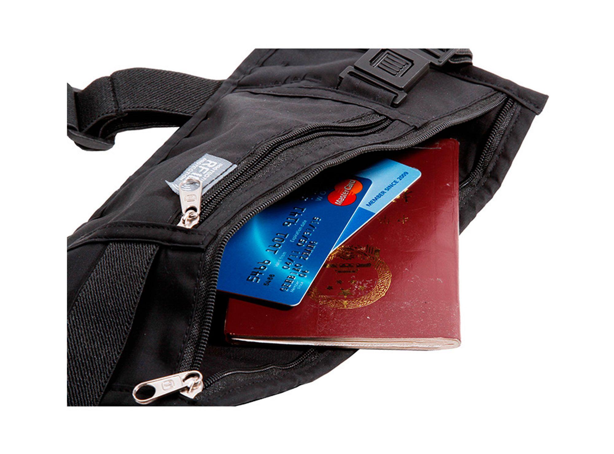 Banano seguridad viaje negro Pro Outdoor-4