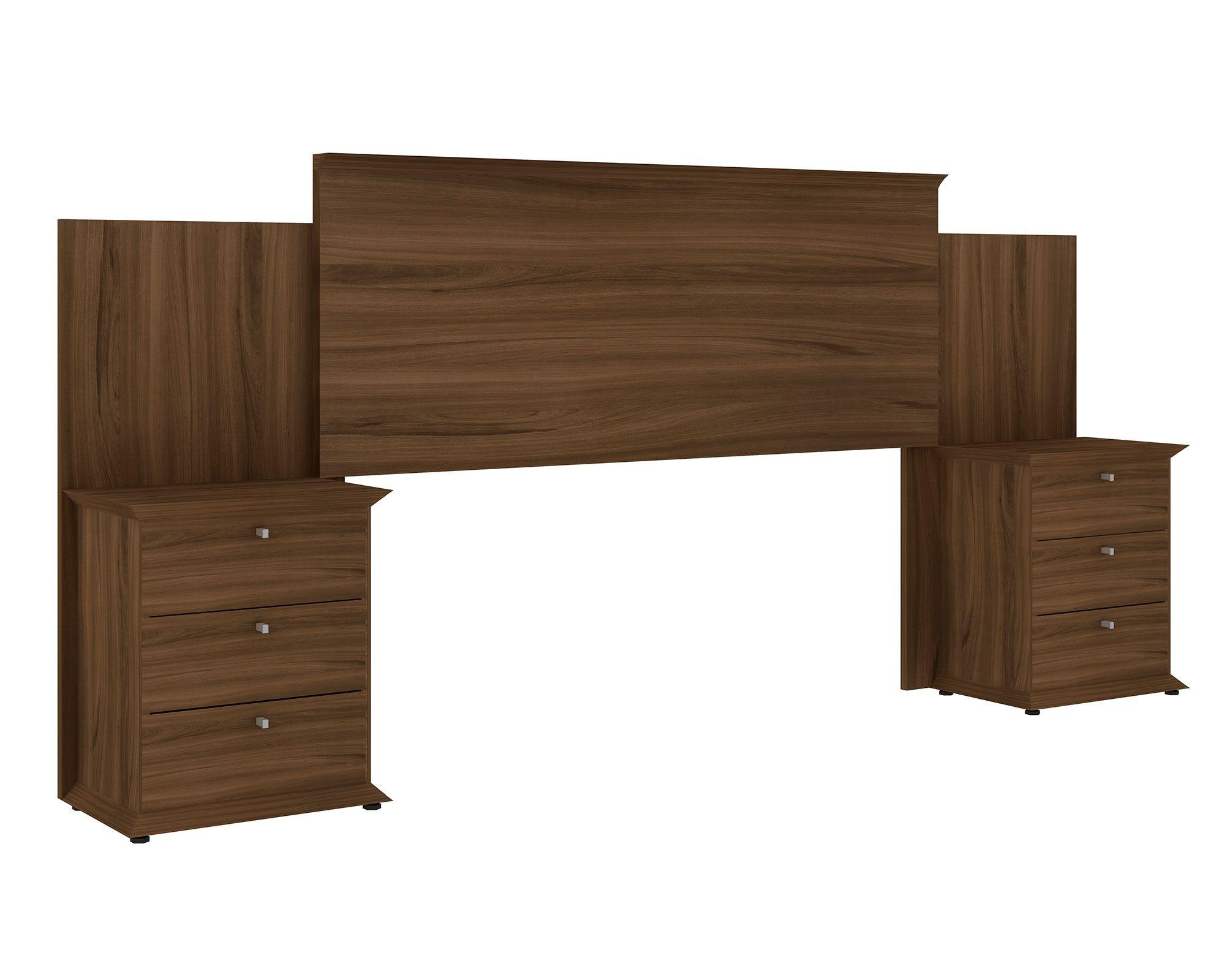 Respaldo 2 plazas con velador Londres ébano M+Design-0